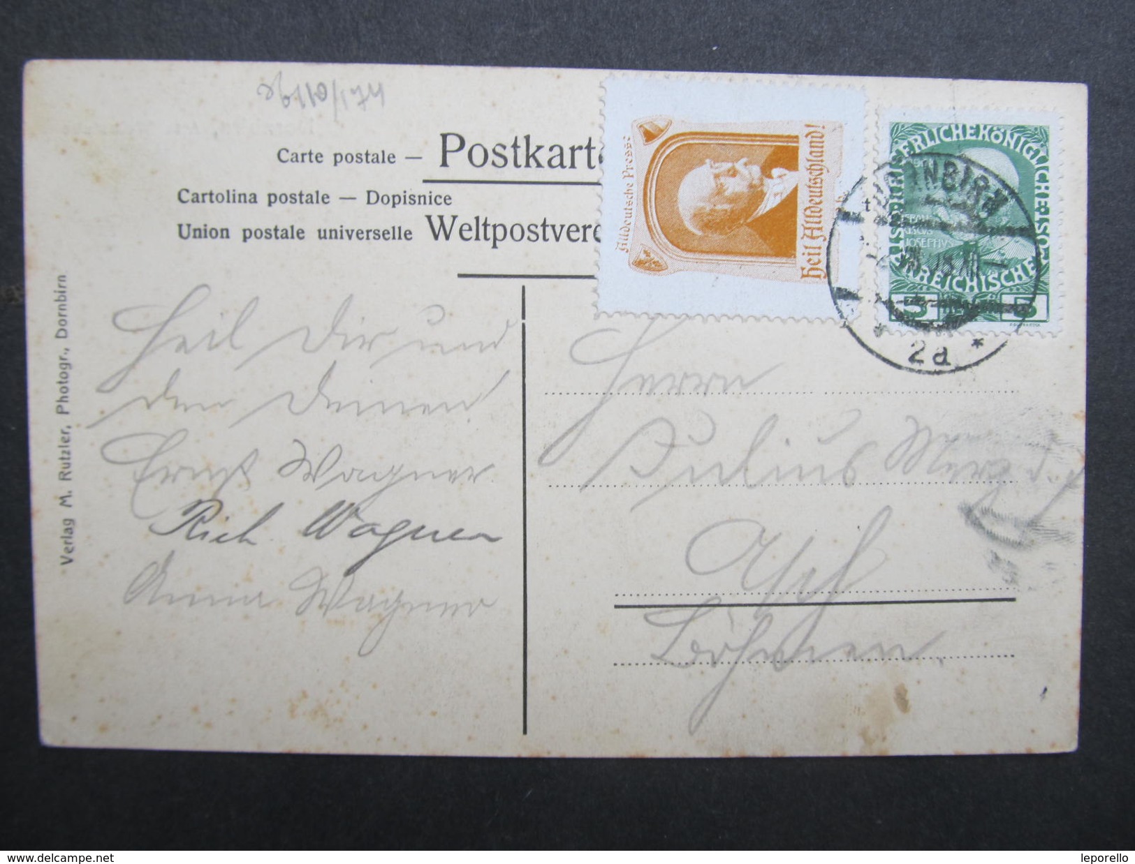 AK DORNBIRN Alte Weinstube 1908  //// D*25293 - Dornbirn