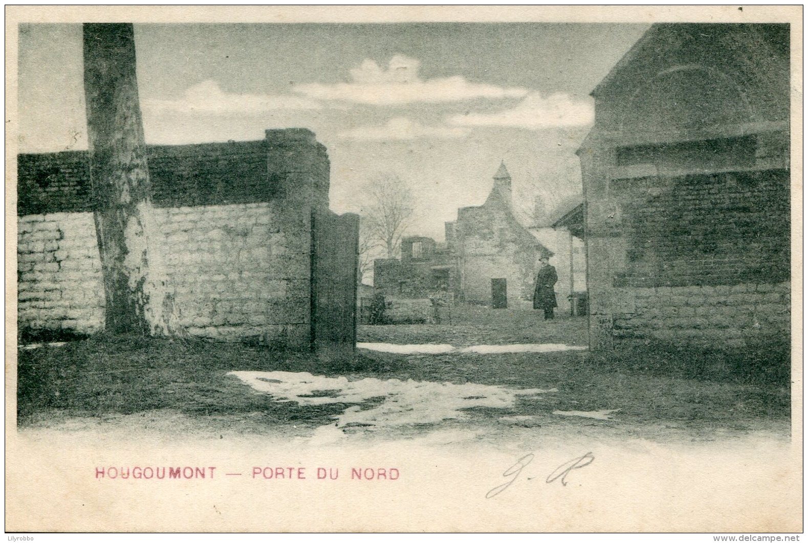 BELGIUM - Hougoumont - Porte Du Nord - Undivided Rear - Waterloo