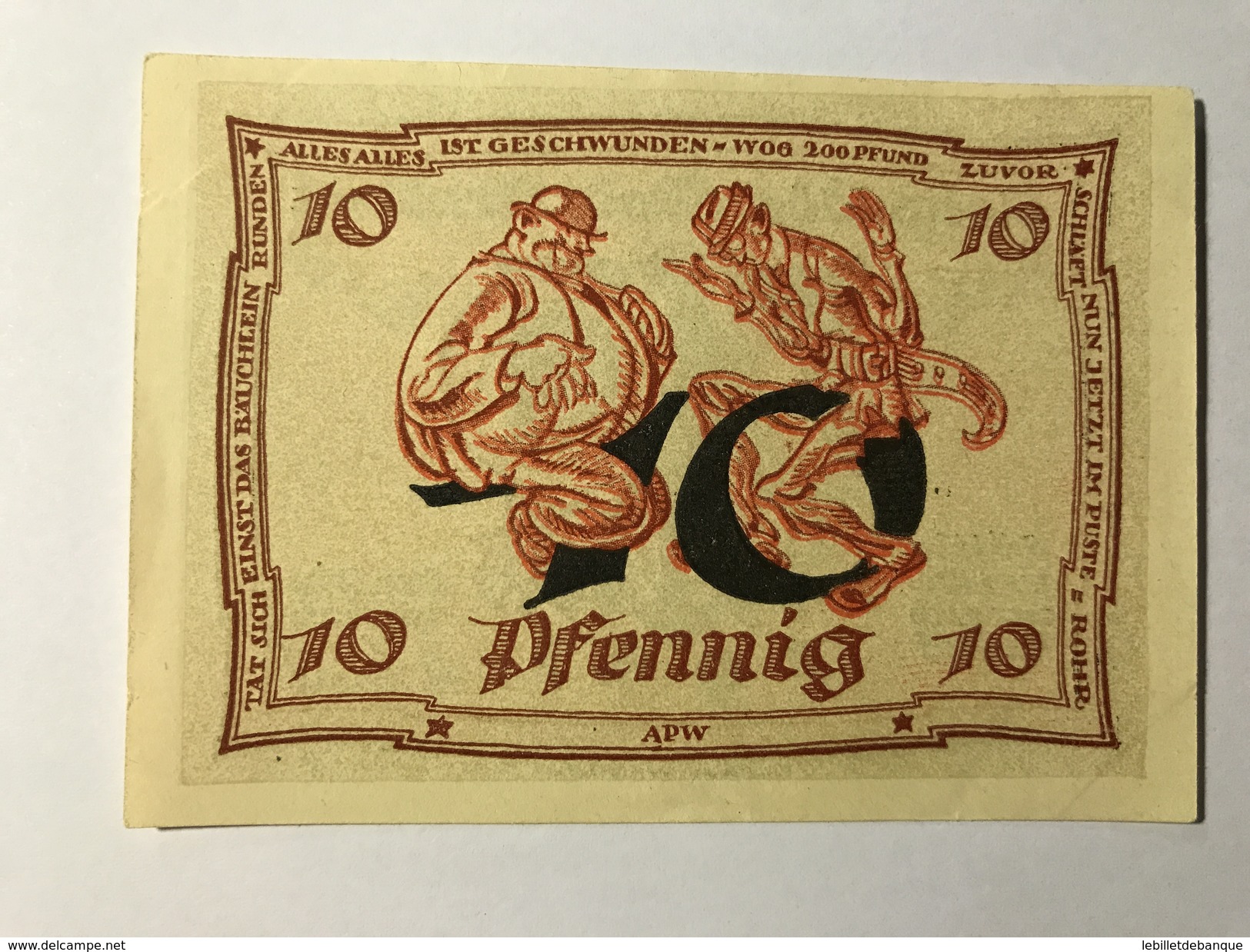 Allemagne Notgeld Arnstadt 10 Pfennig - Collections