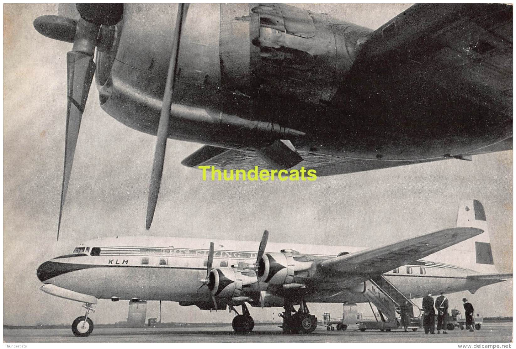 CPSM KLM  DOUGLAS DC 6B AVION PLANE - 1946-....: Moderne