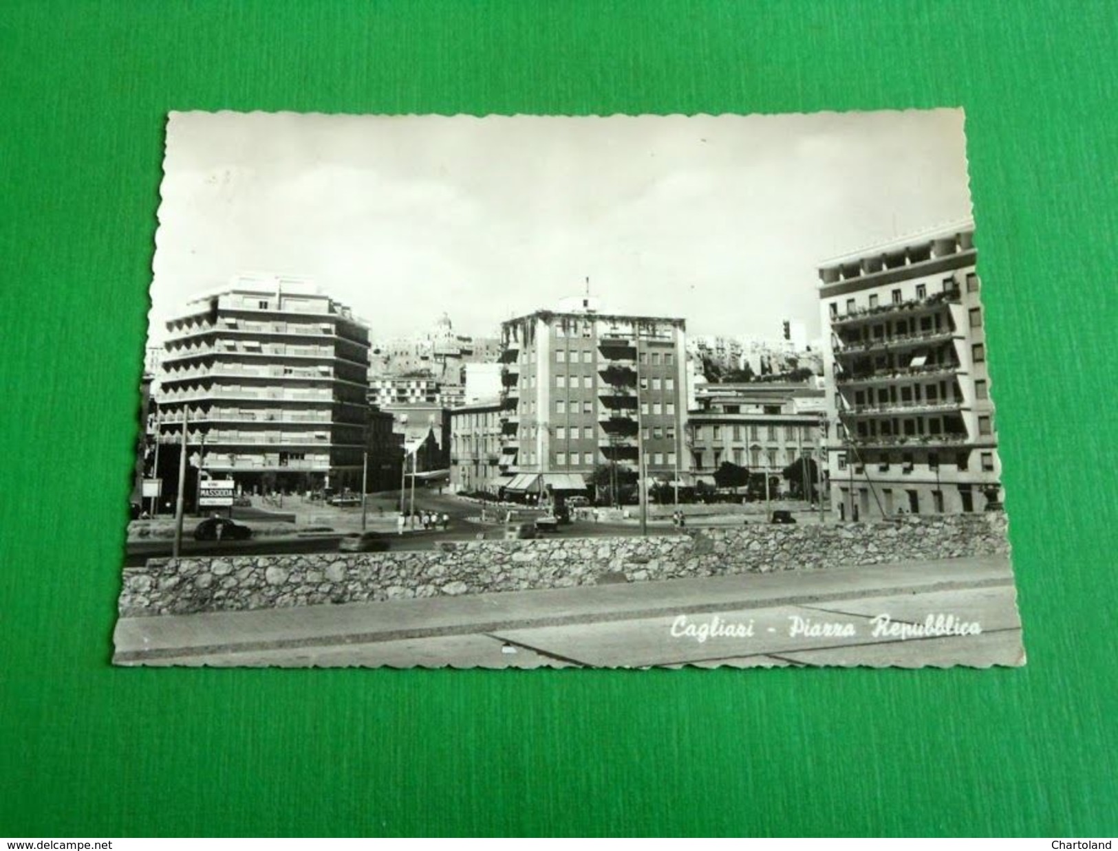Cartolina Cagliari - Piazza Repubblica 1958 - Cagliari