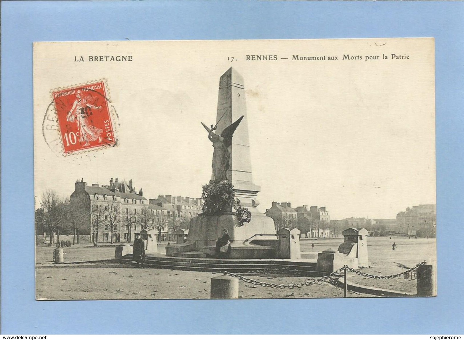 Rennes (35) Monument Aux Morts Pour La Patrie 2 Scans 08/01/1914 - Rennes