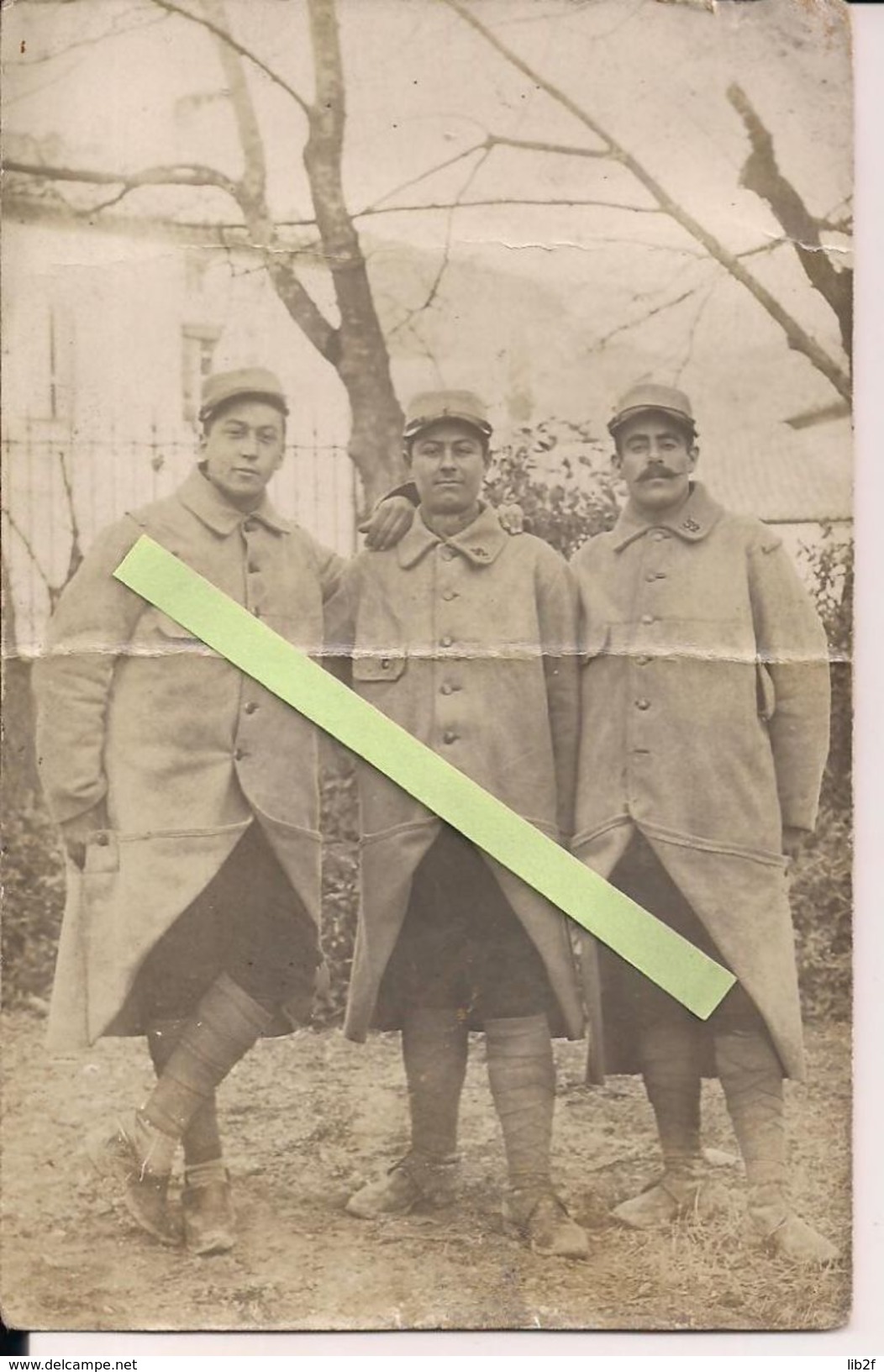 Secteur Lihons Somme 52eme RI Capotes Poiret Pantalons Velours Hiver 1914/1915 Recrut Montelimar 1wk 1914/1918 Ww1 - War, Military