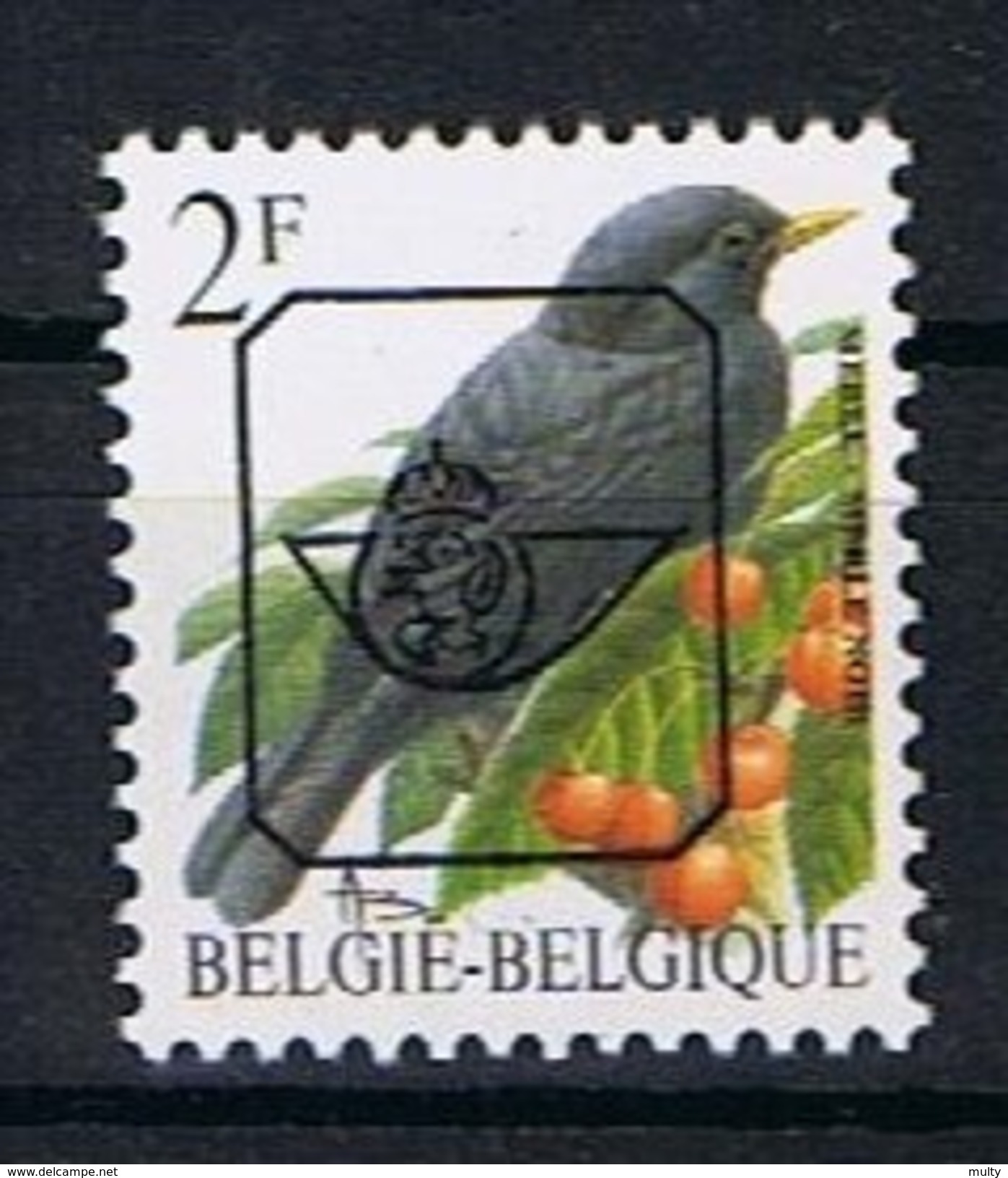 Belgie OCB 819 (**) - Typos 1986-96 (Oiseaux)