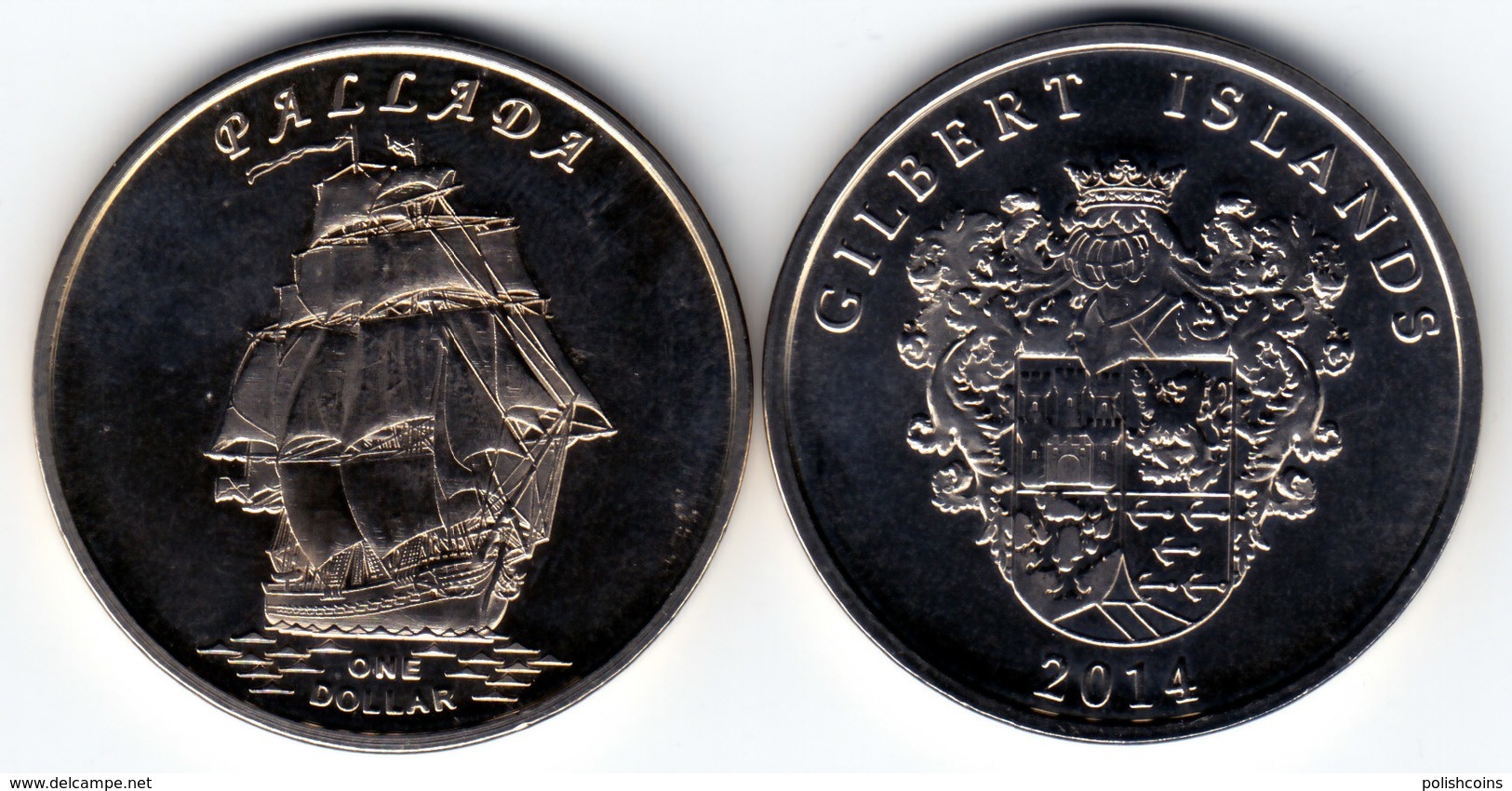 GILBERT ISLAND 2014 Pallada 1 Dollar $ UNC - Autres – Océanie