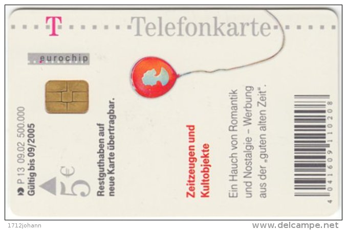 GERMANY P-Serie B-168 - 13 09.02 (5209) - Historic Advertising - Used - P & PD-Series : D. Telekom Till