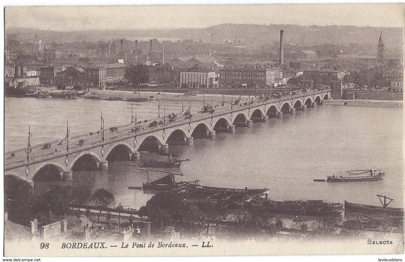 Bordeaux / Le Pont De Bordeaux  /LL / Selecta/  1920       CPDIV257 - Bordeaux