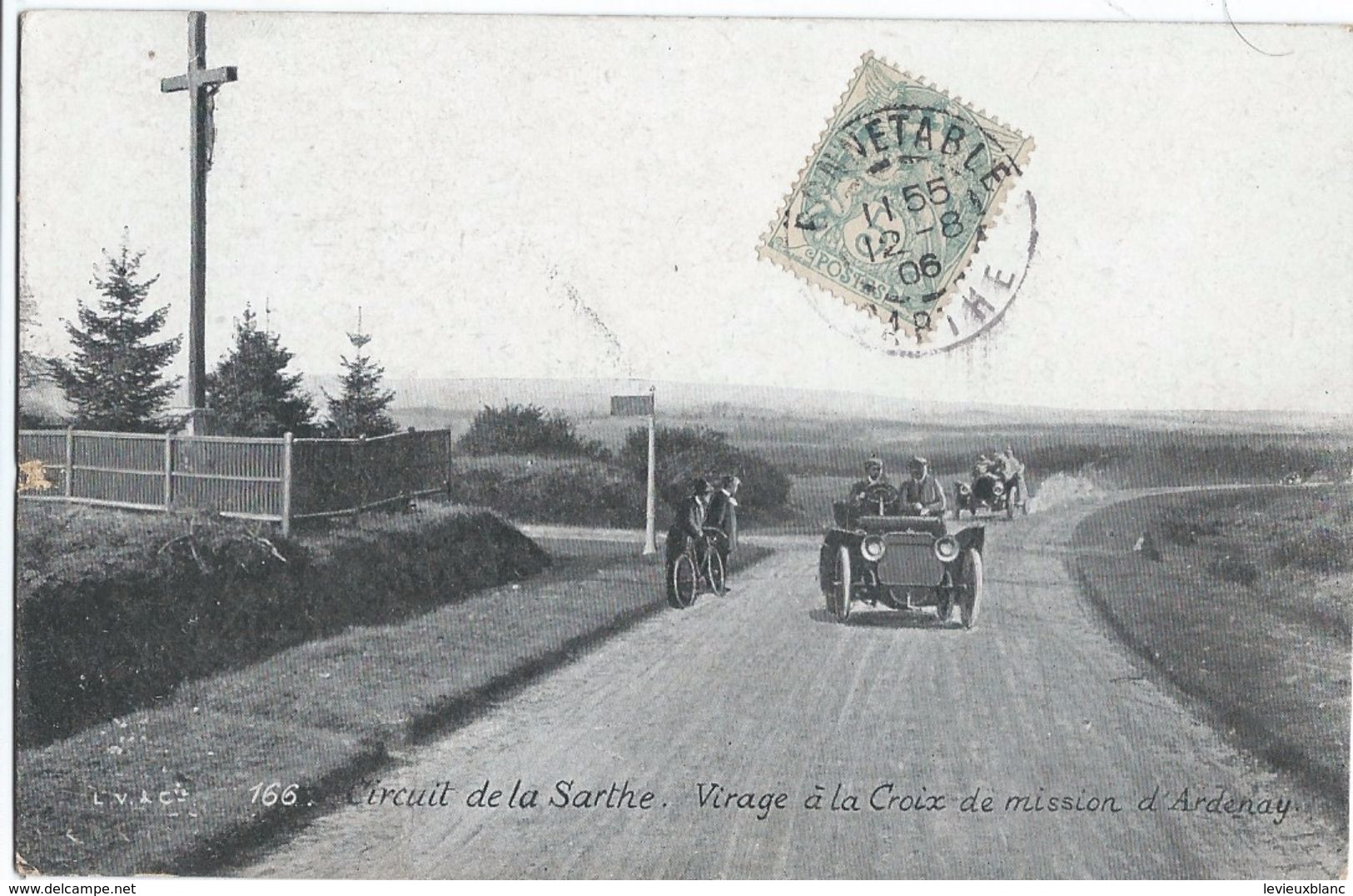 Course Automobile / Circuit De La Sarthe/ Virage à La Croix De Mission D'Ardenay /Mezy/S & O /  1906           CPDIV259 - Autres & Non Classés