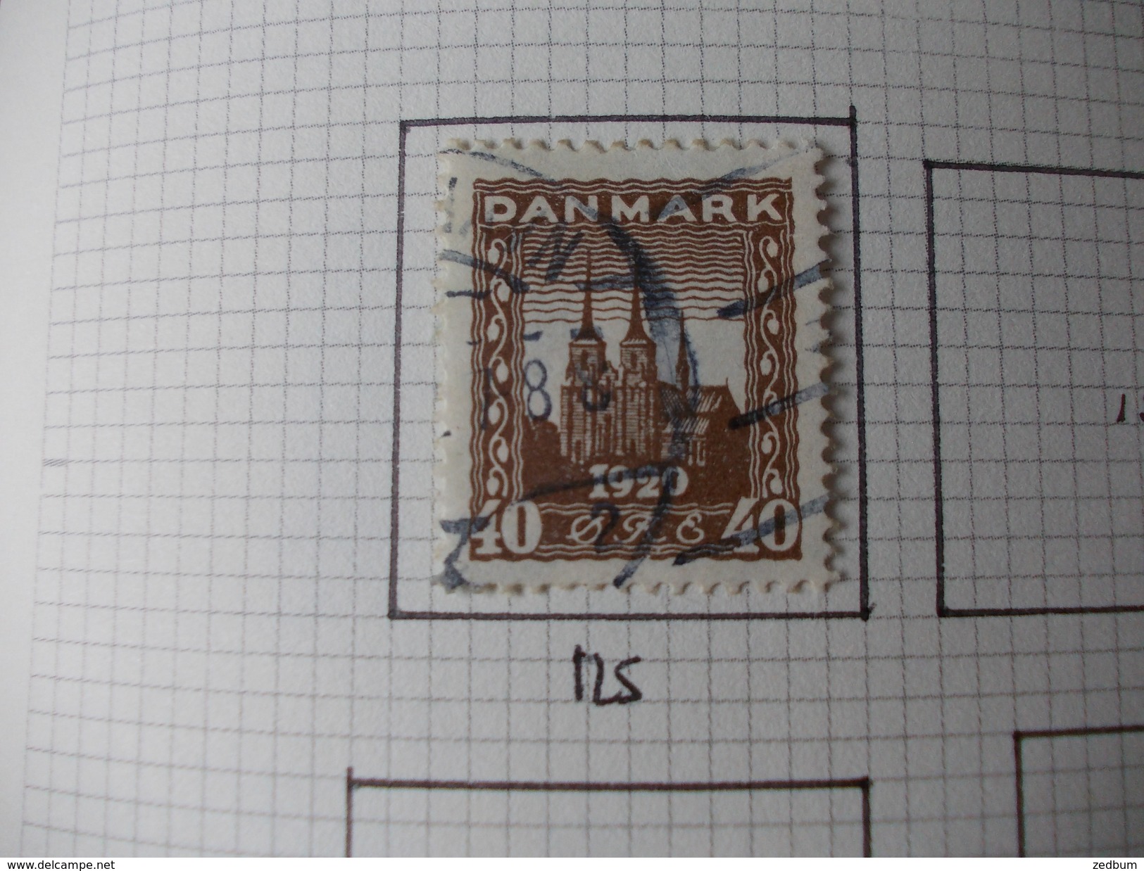 TIMBRE 1 Page Danemark 8 Timbres Valeur 42.10 &euro; - Sonstige & Ohne Zuordnung