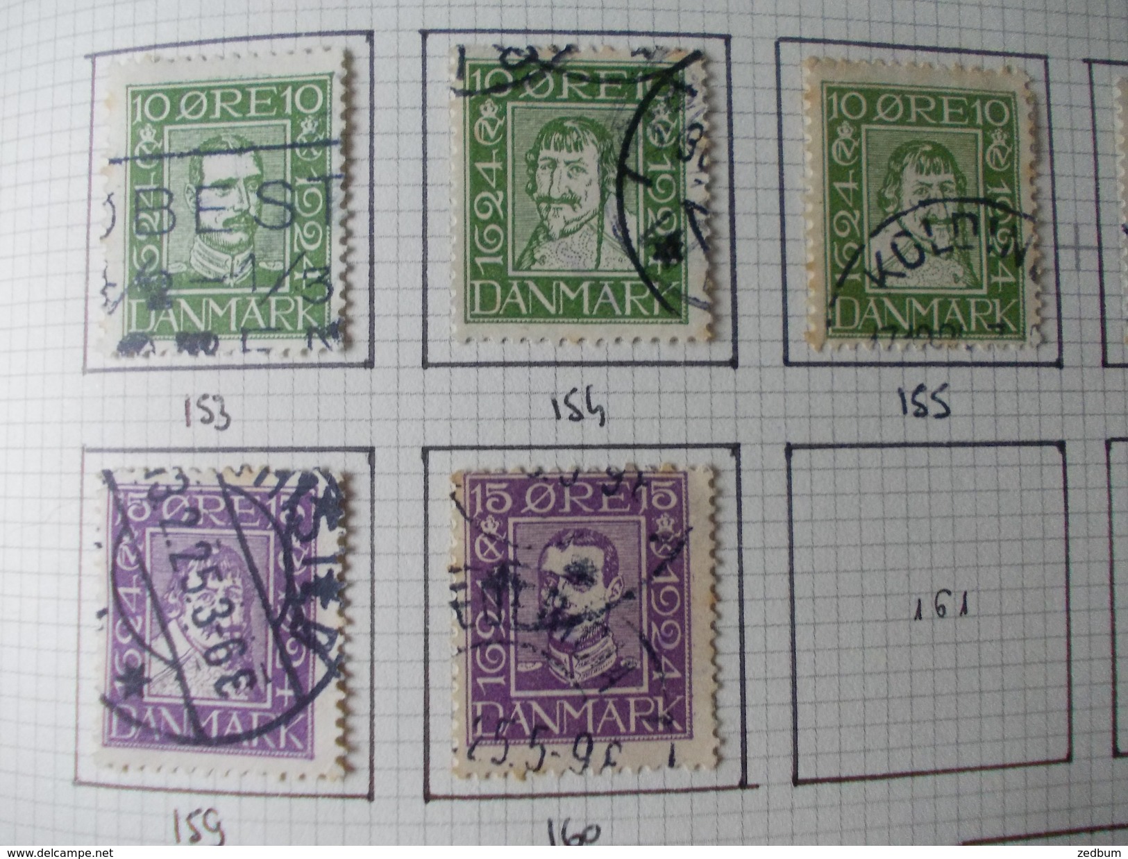 TIMBRE 1 Page Danemark 15 Timbres Valeur 106.10 &euro; - Sonstige & Ohne Zuordnung