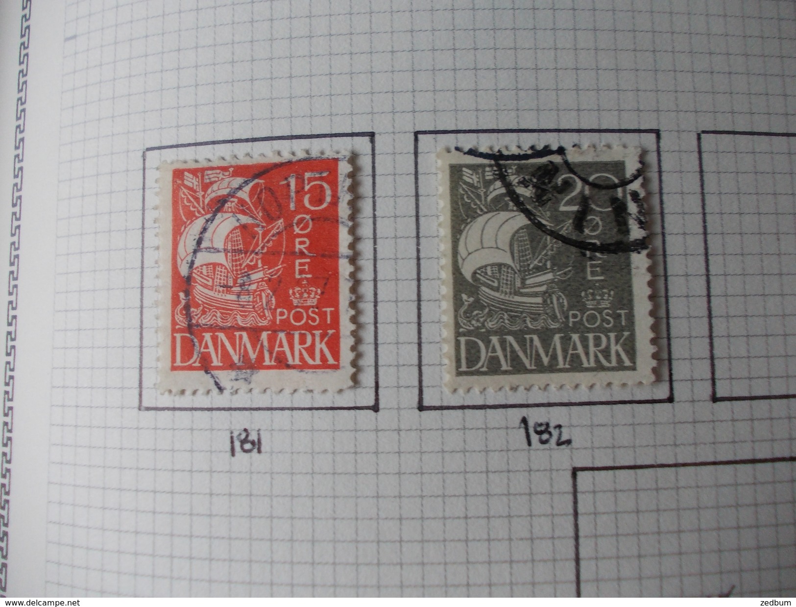 TIMBRE 1 Page Danemark 4 Timbres Valeur 4.10 &euro; - Sonstige & Ohne Zuordnung