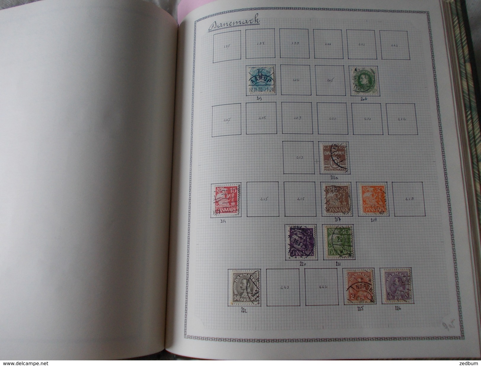 TIMBRE 1 Page Danemark 11 Timbres Valeur 9.05 &euro; - Sonstige & Ohne Zuordnung