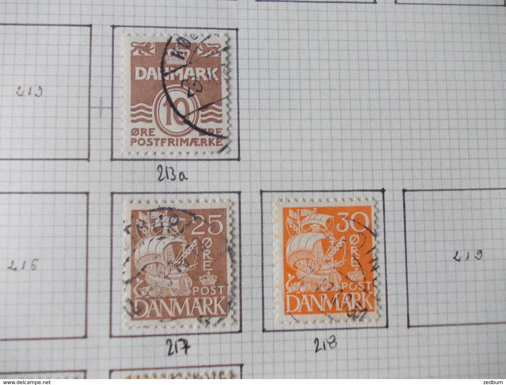 TIMBRE 1 Page Danemark 11 Timbres Valeur 9.05 &euro; - Sonstige & Ohne Zuordnung
