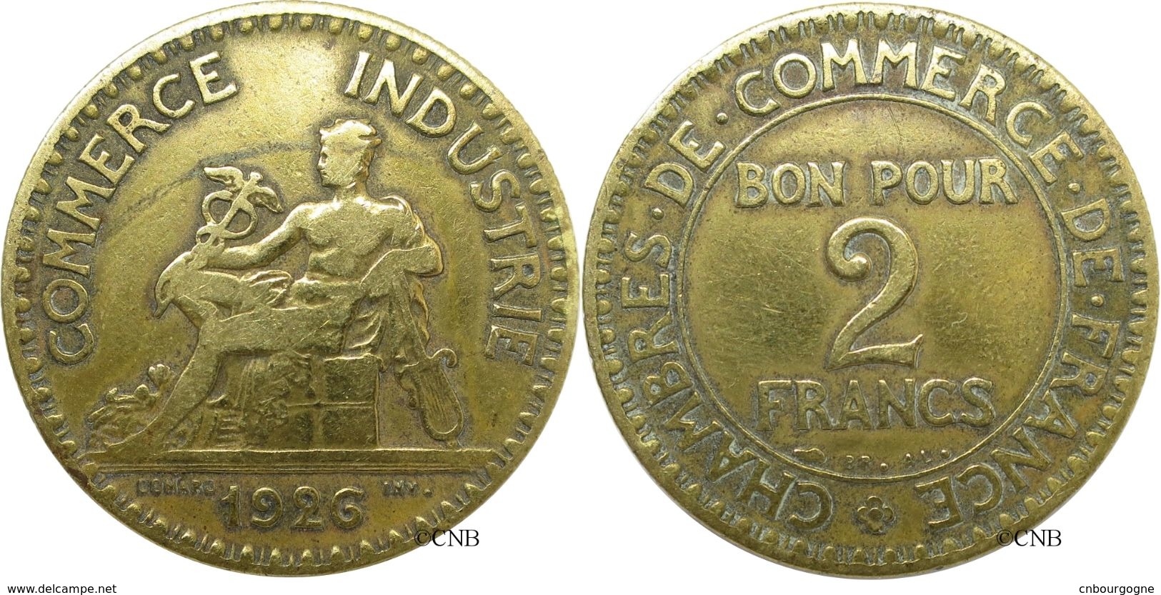 France - IIIe République - 2 Francs Chambres De Commerce 1926 2 Fermé - B - Fra2180 - Autres & Non Classés