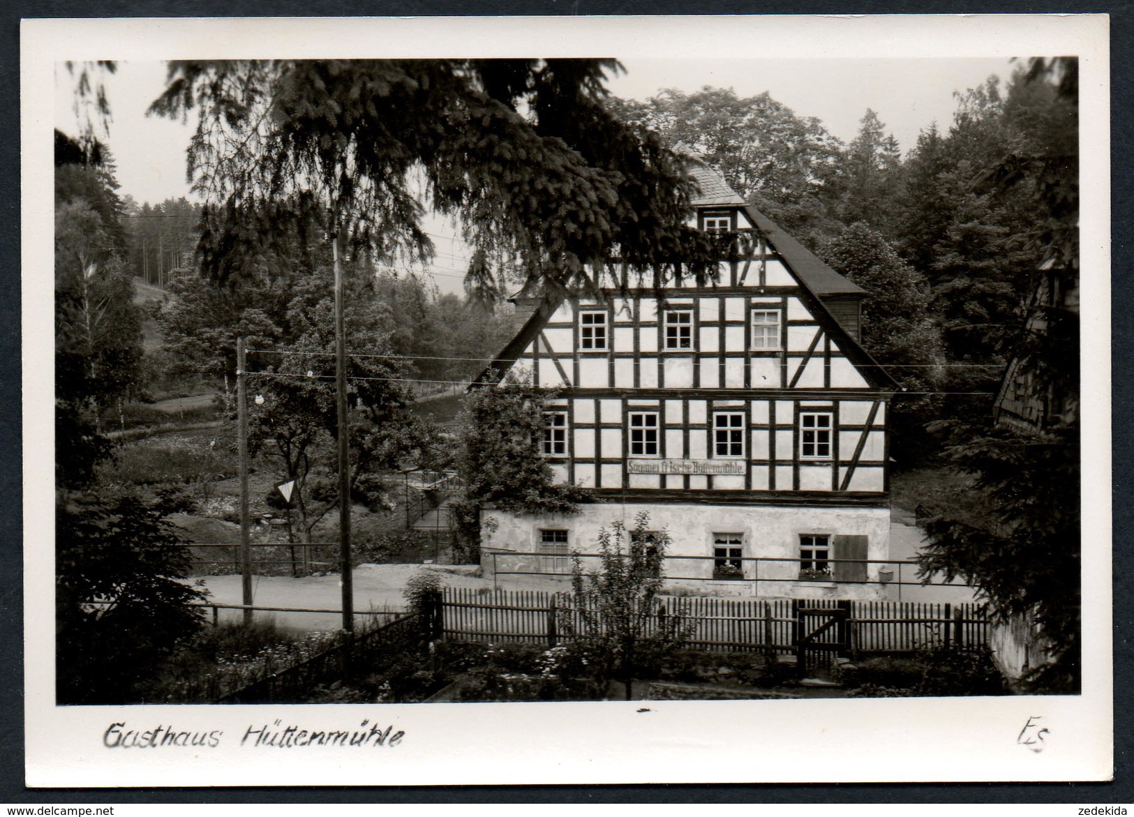 A5248 - Alte Foto Ansichtskarte - Wolkenstein Hüttenmühle Gasthaus Gaststätte - Elisabeth Schenk  TOP - Wolkenstein