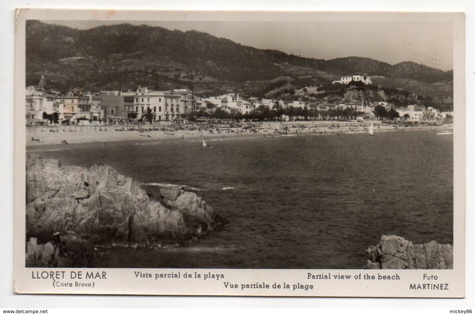 Espagne--LLORET DE MAR -- Vista Parcial De La Playa - Gerona