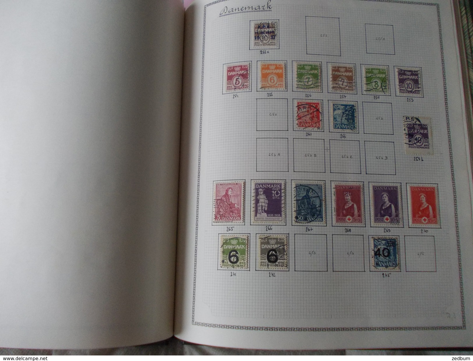 TIMBRE 1 Page Danemark 19 Timbres Valeur 7.30 &euro; - Sonstige & Ohne Zuordnung