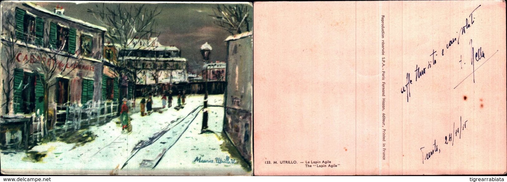 6408)cartolina Illustratoria-le Lapin Agile-maurice Utrillo.v - Maurice