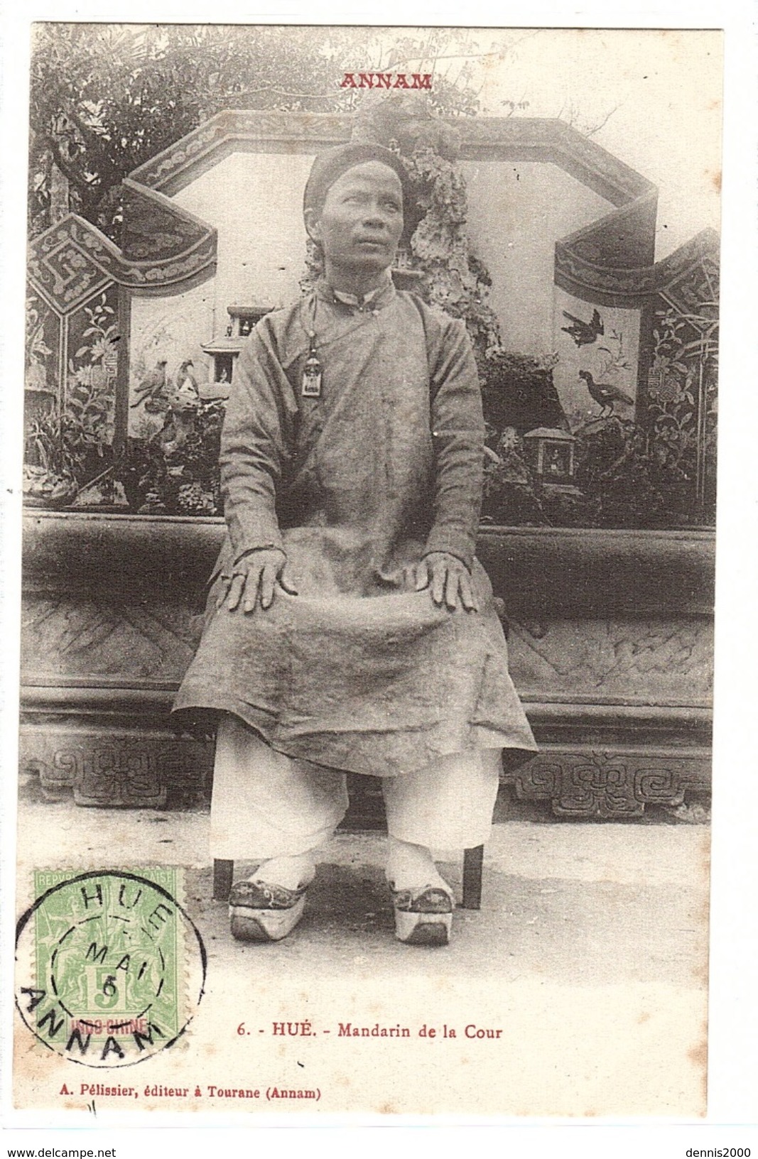 VIET NAM - ANNAM - HUÉ - Mandarin De La Cour - Ed. A. Pélissier, Tourane - Viêt-Nam