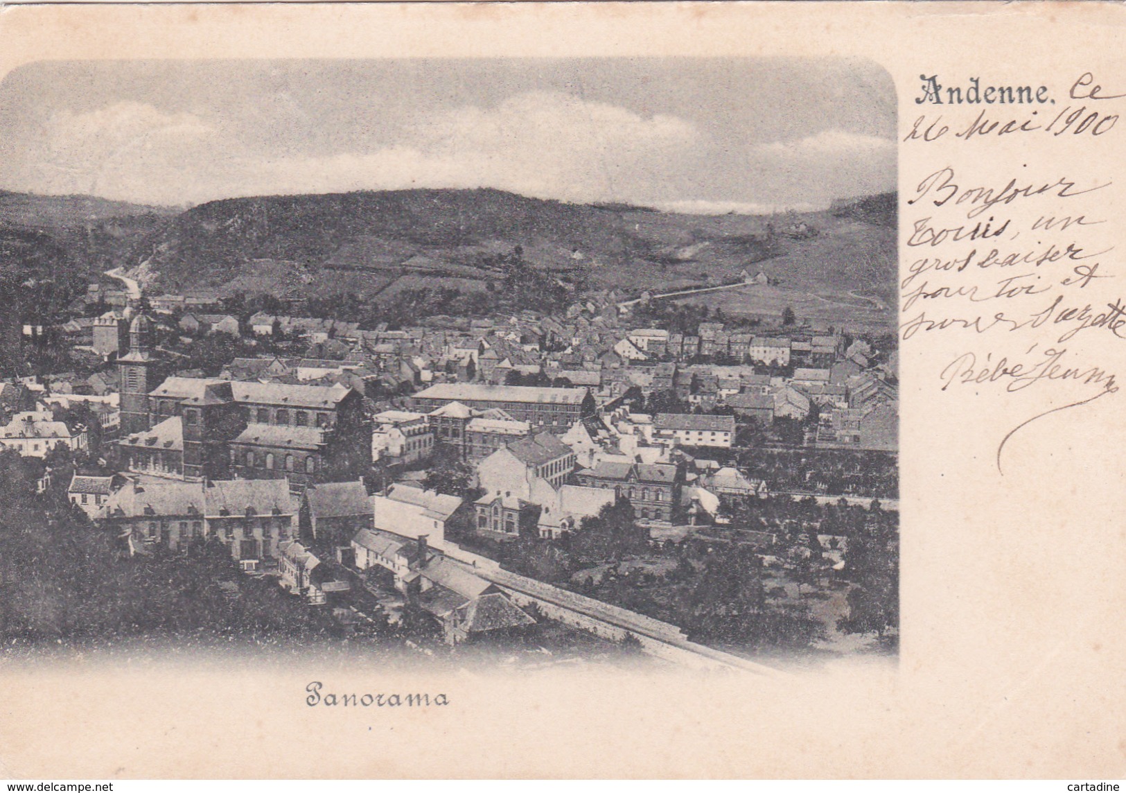 Andenne - Panorama - Année 1900 - Andenne