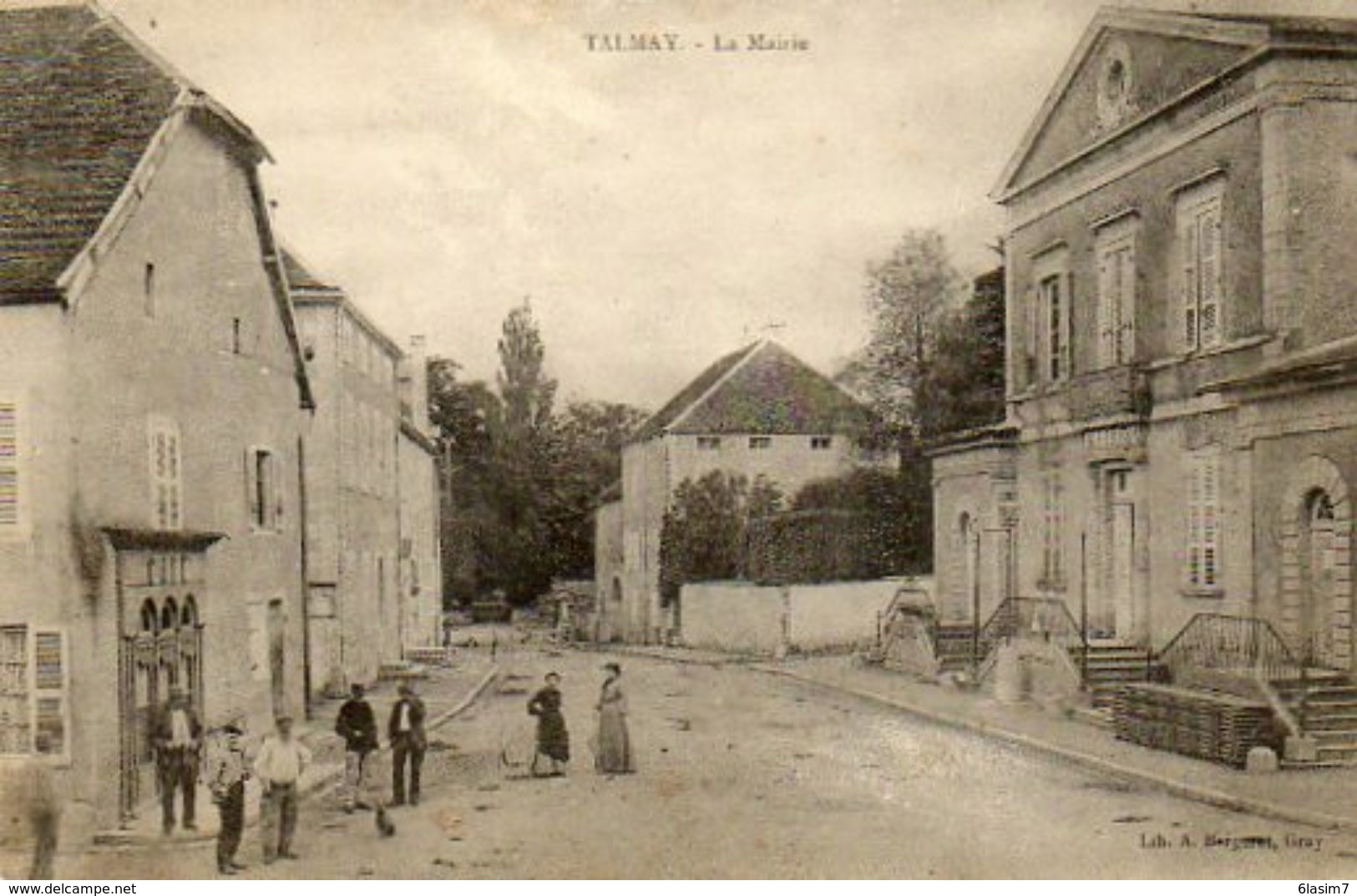 CPA - TALMAY (21) - Aspect Du Centre , Café Et Mairie , En 1903 - Otros & Sin Clasificación