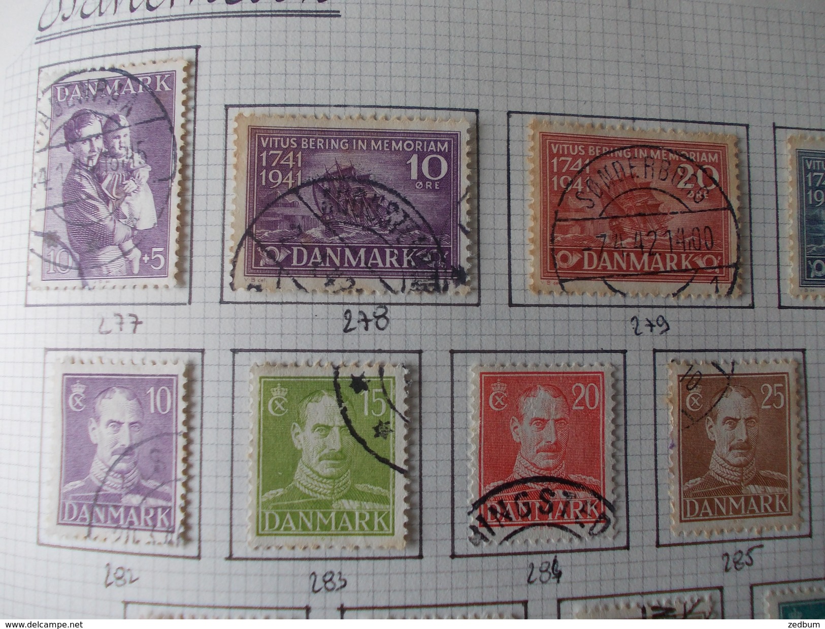 TIMBRE 1 Page Danemark 25 Timbres Valeur 5.75 &euro; - Sonstige & Ohne Zuordnung