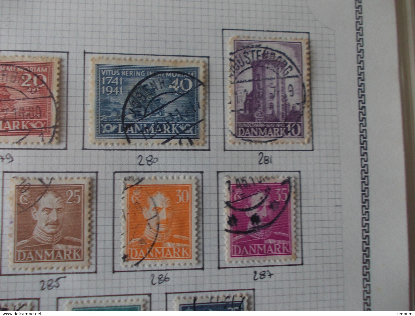 TIMBRE 1 Page Danemark 25 Timbres Valeur 5.75 &euro; - Sonstige & Ohne Zuordnung