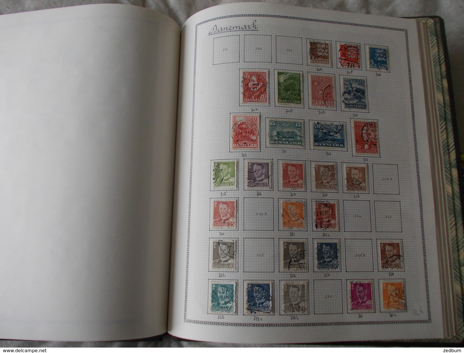 TIMBRE 1 Page Danemark 28 Timbres Valeur 12.60 &euro; - Sonstige & Ohne Zuordnung