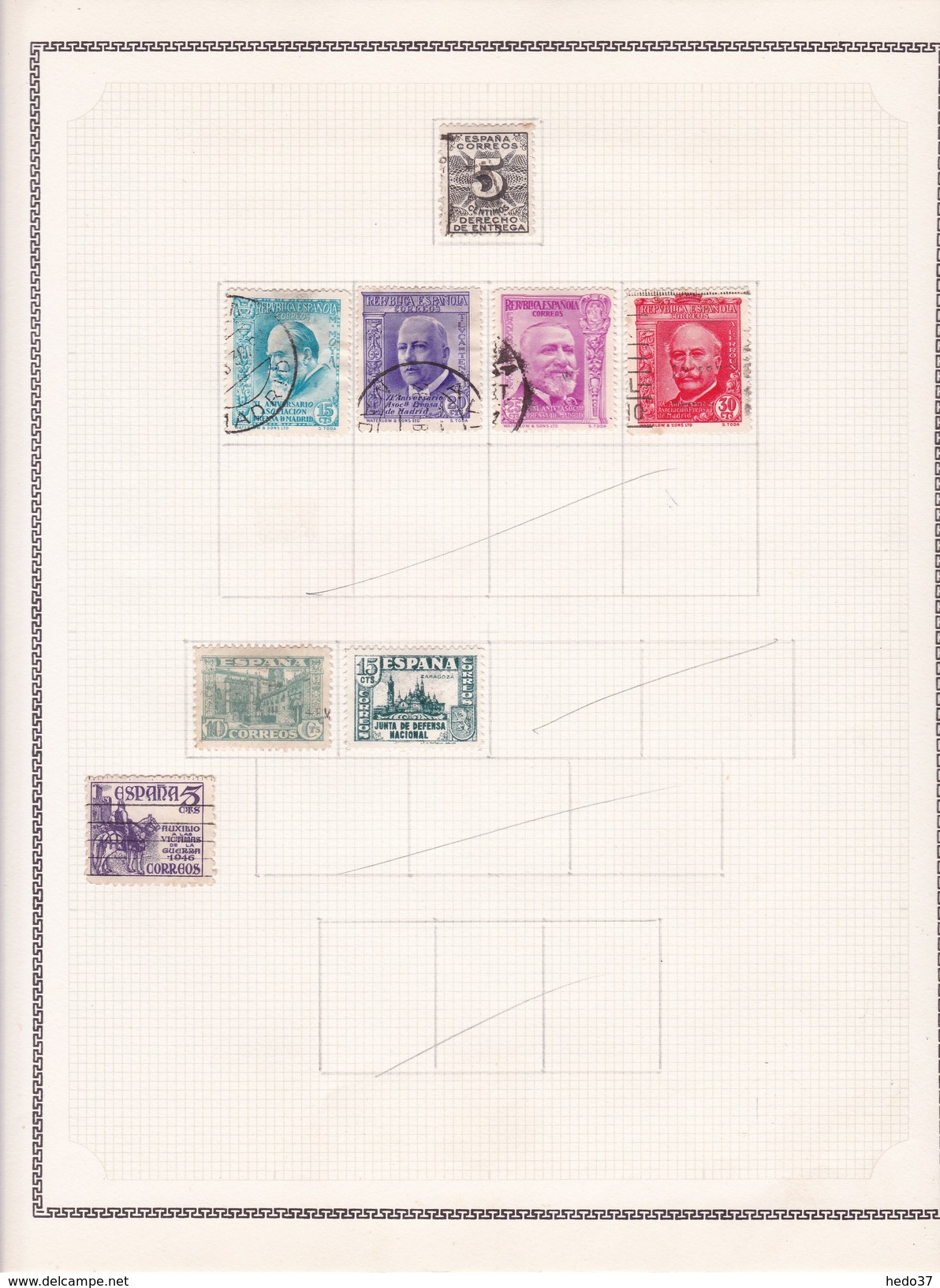 Espagne - Collection Vendue Page Par Page - Timbres Oblitérés / Neufs * - B/TB - Colecciones