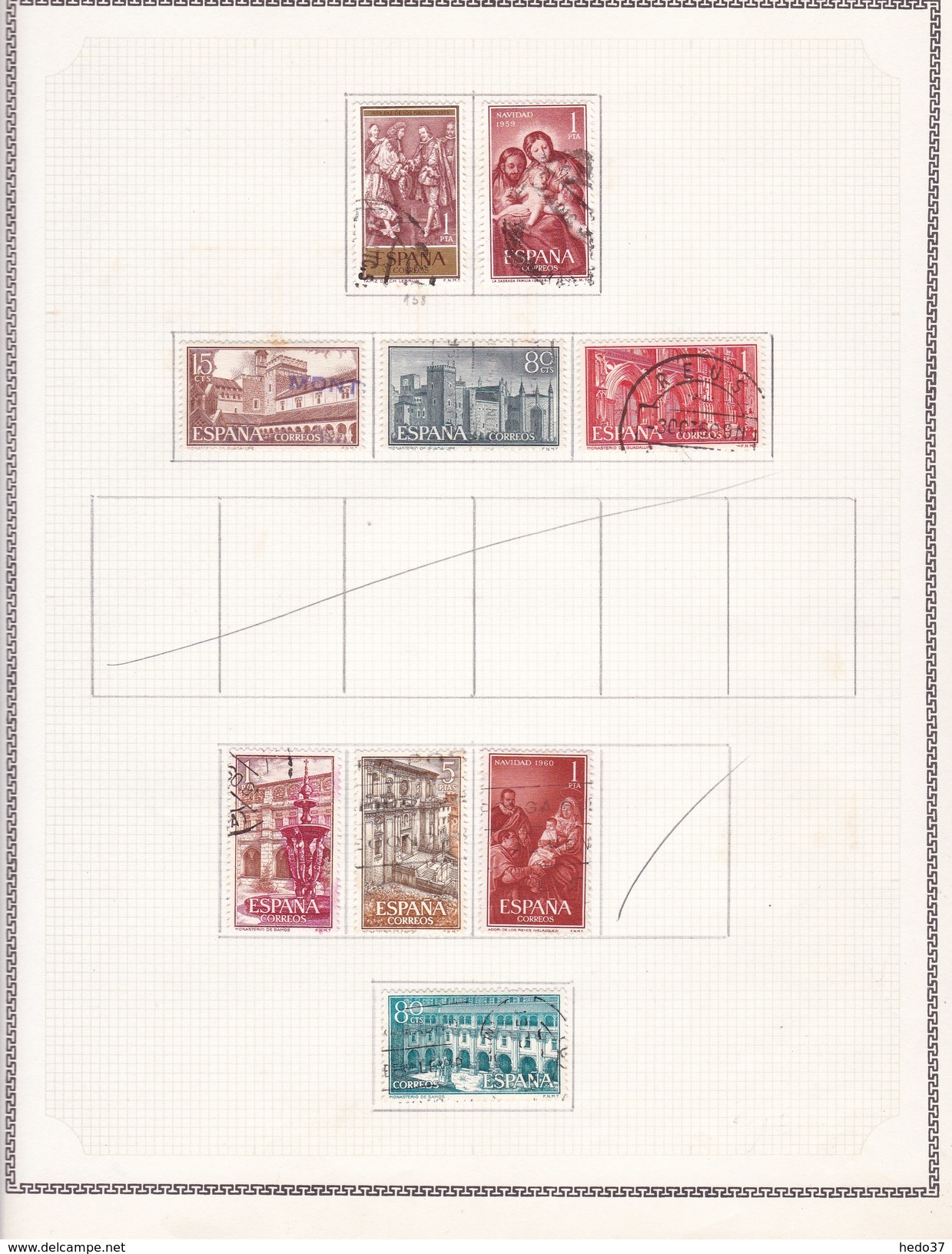 Espagne - Collection Vendue Page Par Page - Timbres Oblitérés / Neufs * - B/TB - Collections