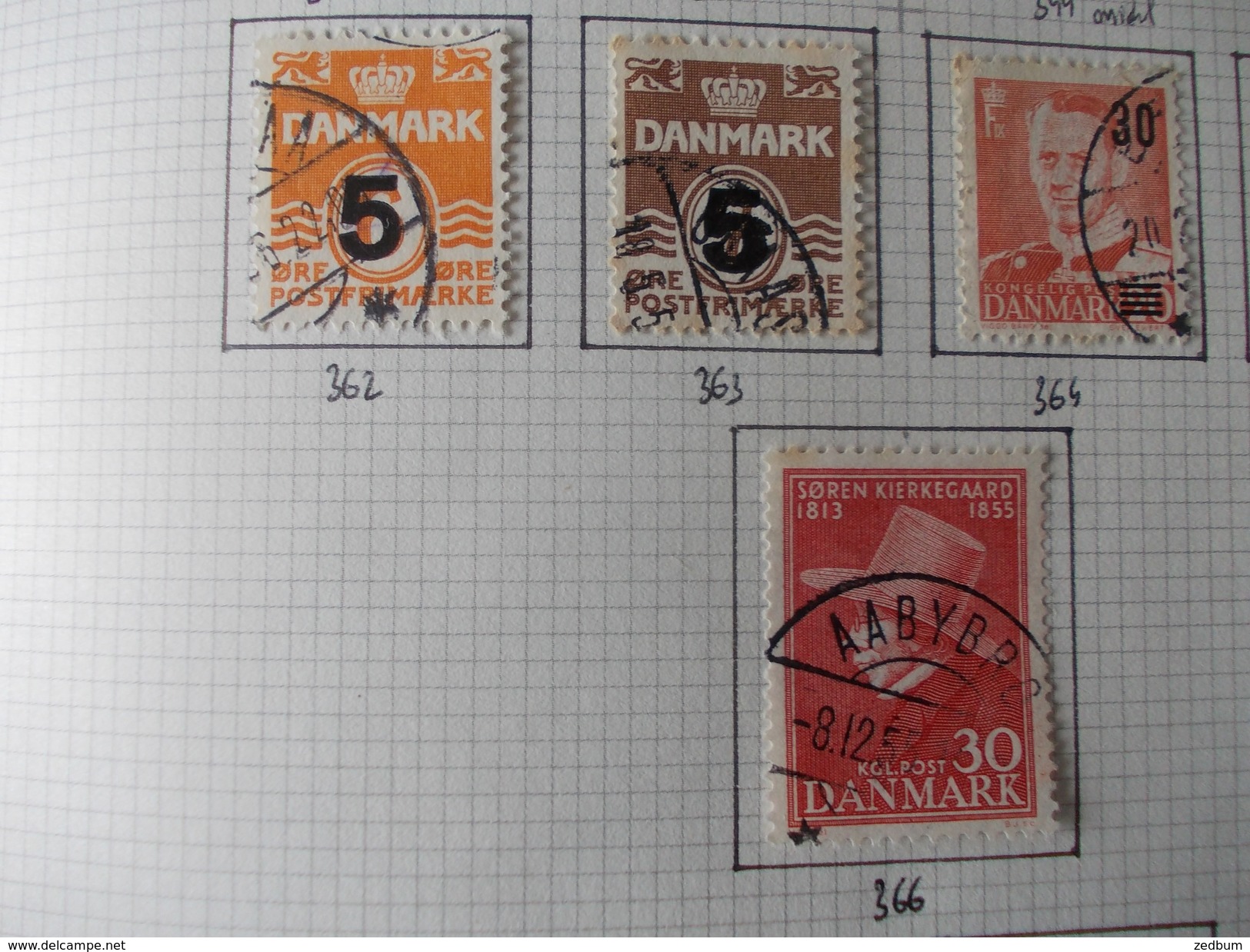 TIMBRE 1 Page Danemark 15 Timbres Valeur 7.75 &euro; - Sonstige & Ohne Zuordnung