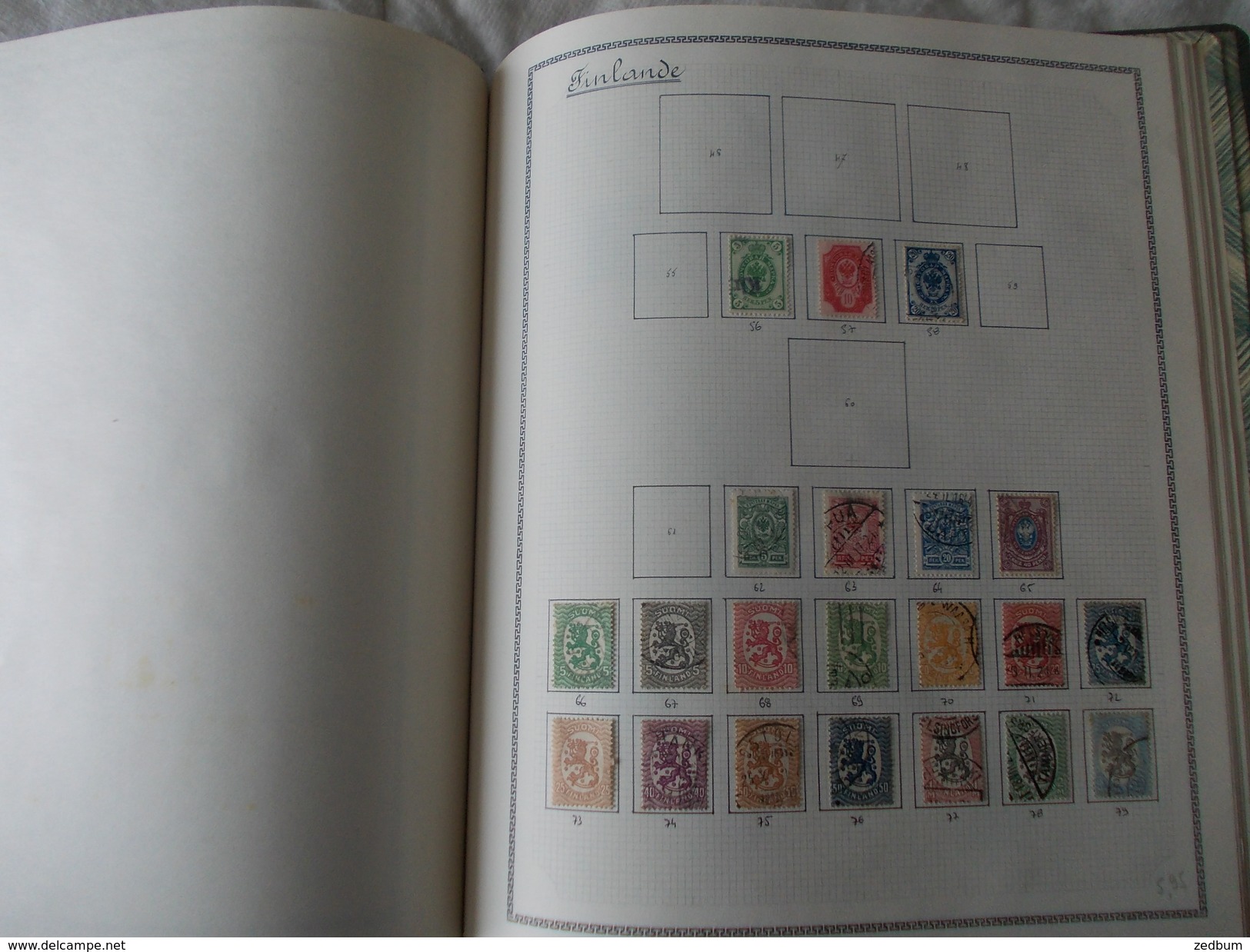 TIMBRE 1 Page Finlande 21 Timbres Valeur 5.95 &euro; - Other & Unclassified