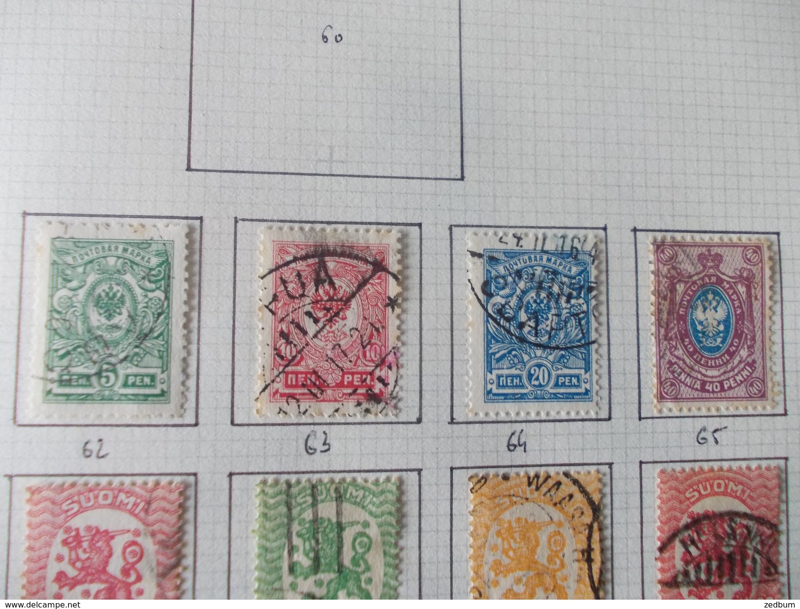 TIMBRE 1 Page Finlande 21 Timbres Valeur 5.95 &euro; - Other & Unclassified