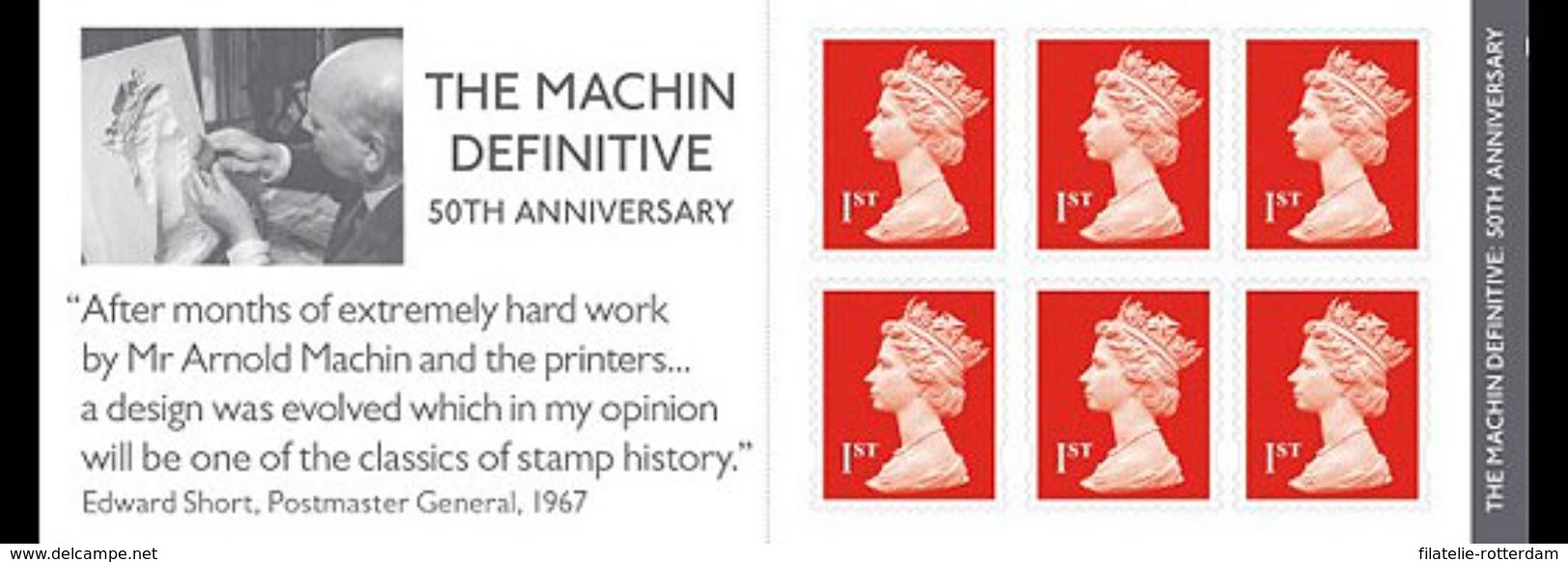 Groot-Brittannië / Great Britain - Postfris / MNH - Booklet 50 Jaar Machin Definitive 2017 - Unused Stamps