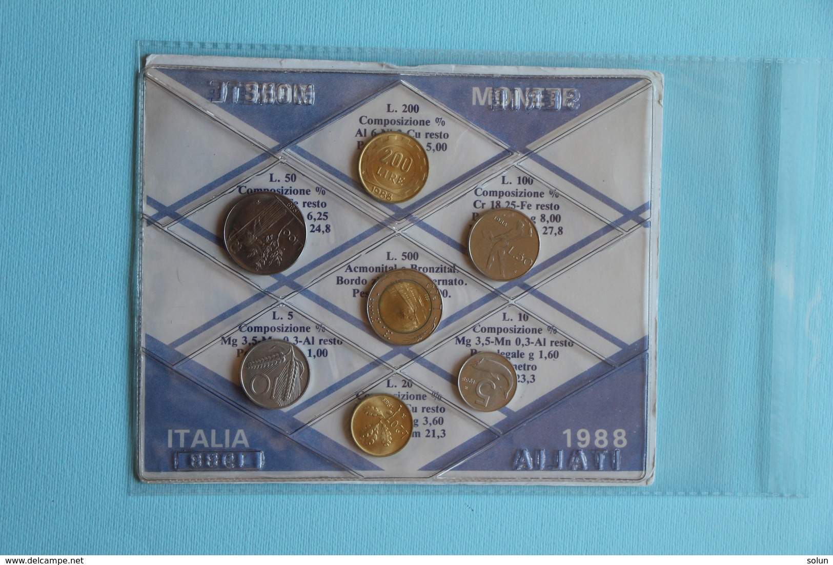 ITALY ITALIA SERIE MONETE 1988 - Nieuwe Sets & Proefsets