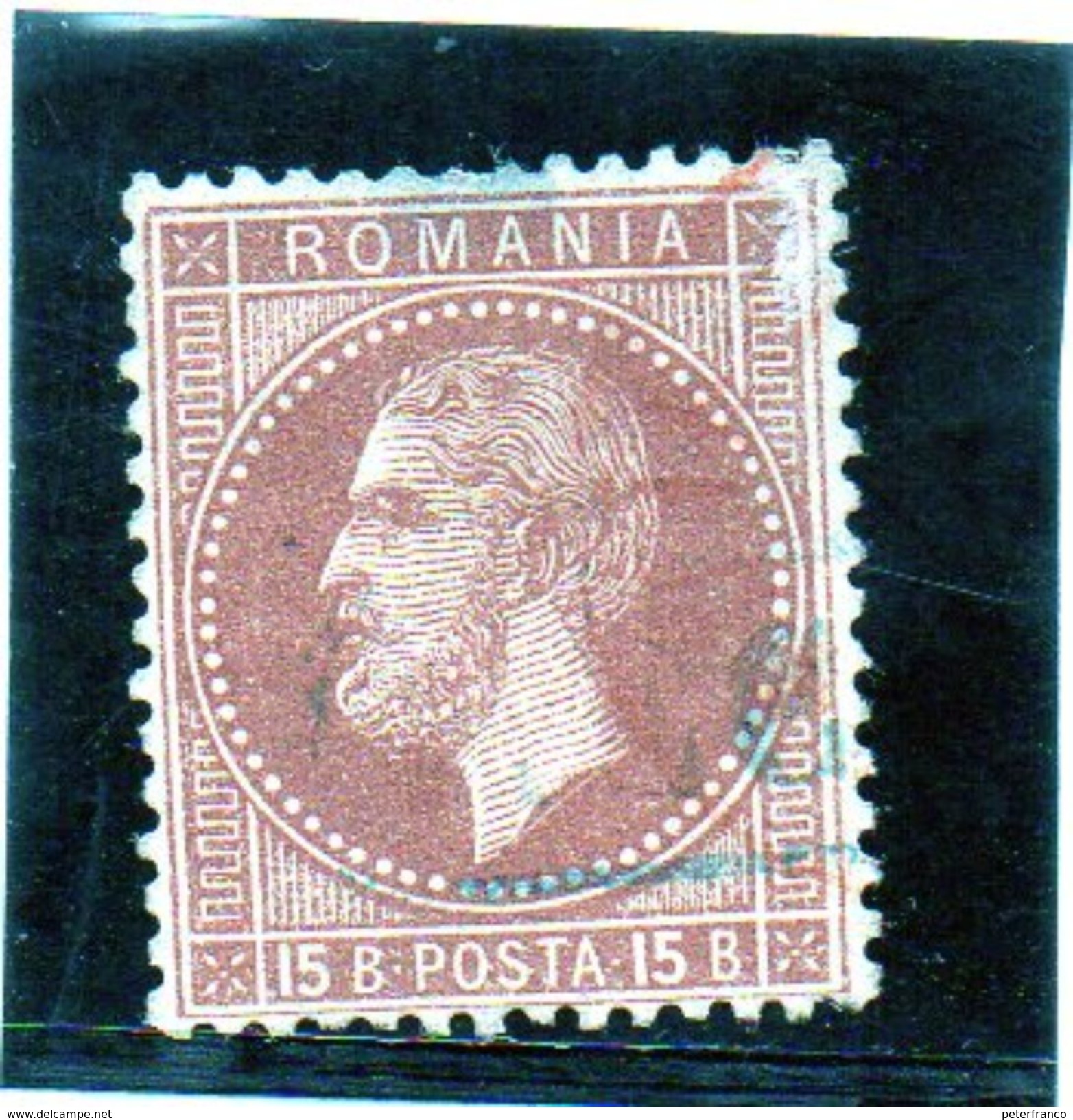 B - 1872 Romania - Karol I - 1858-1880 Moldavie & Principauté