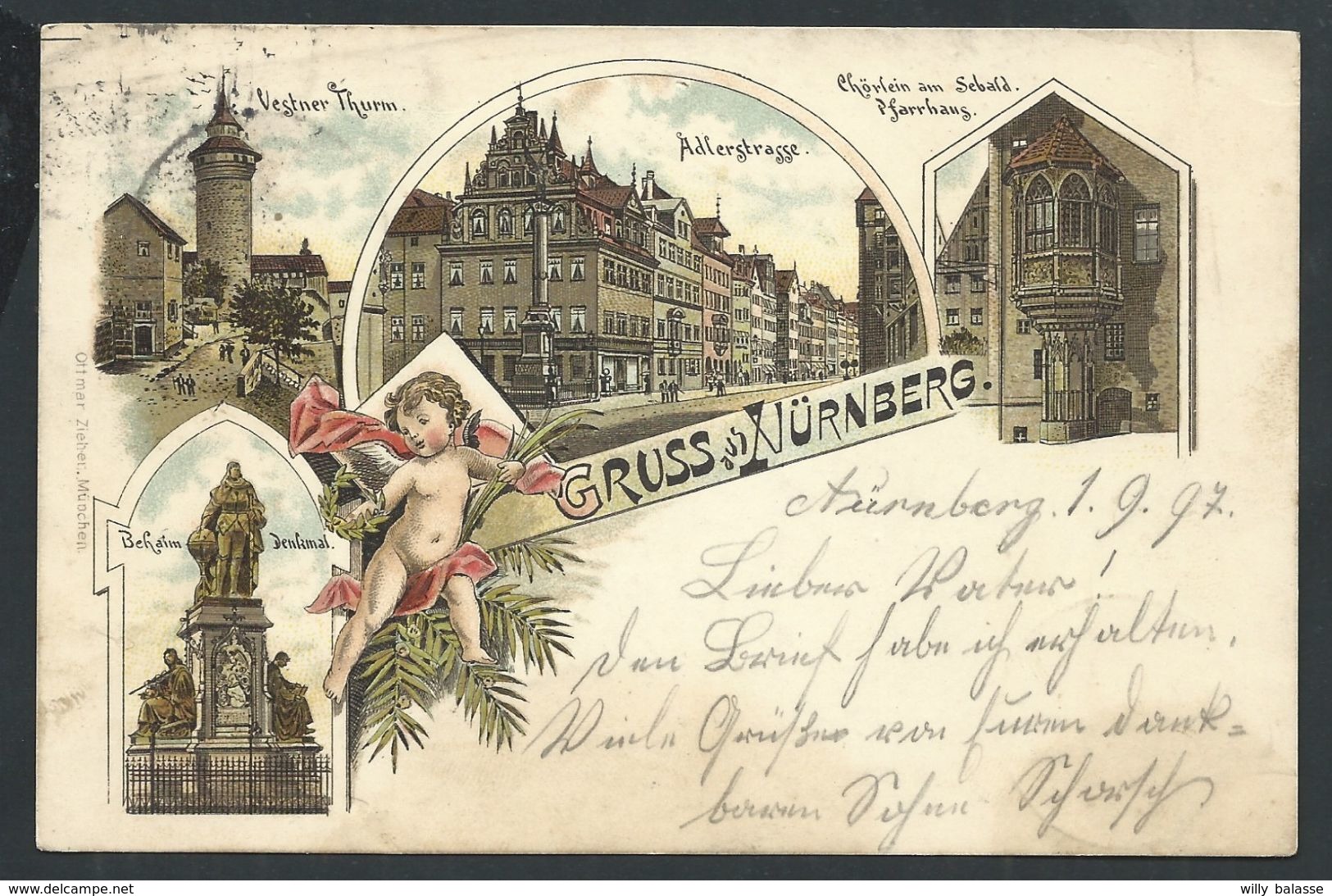 +++ CPA - Allemagne - GRUSS Aus NURNBERG - NUERNBERG - 1897  // - Nürnberg