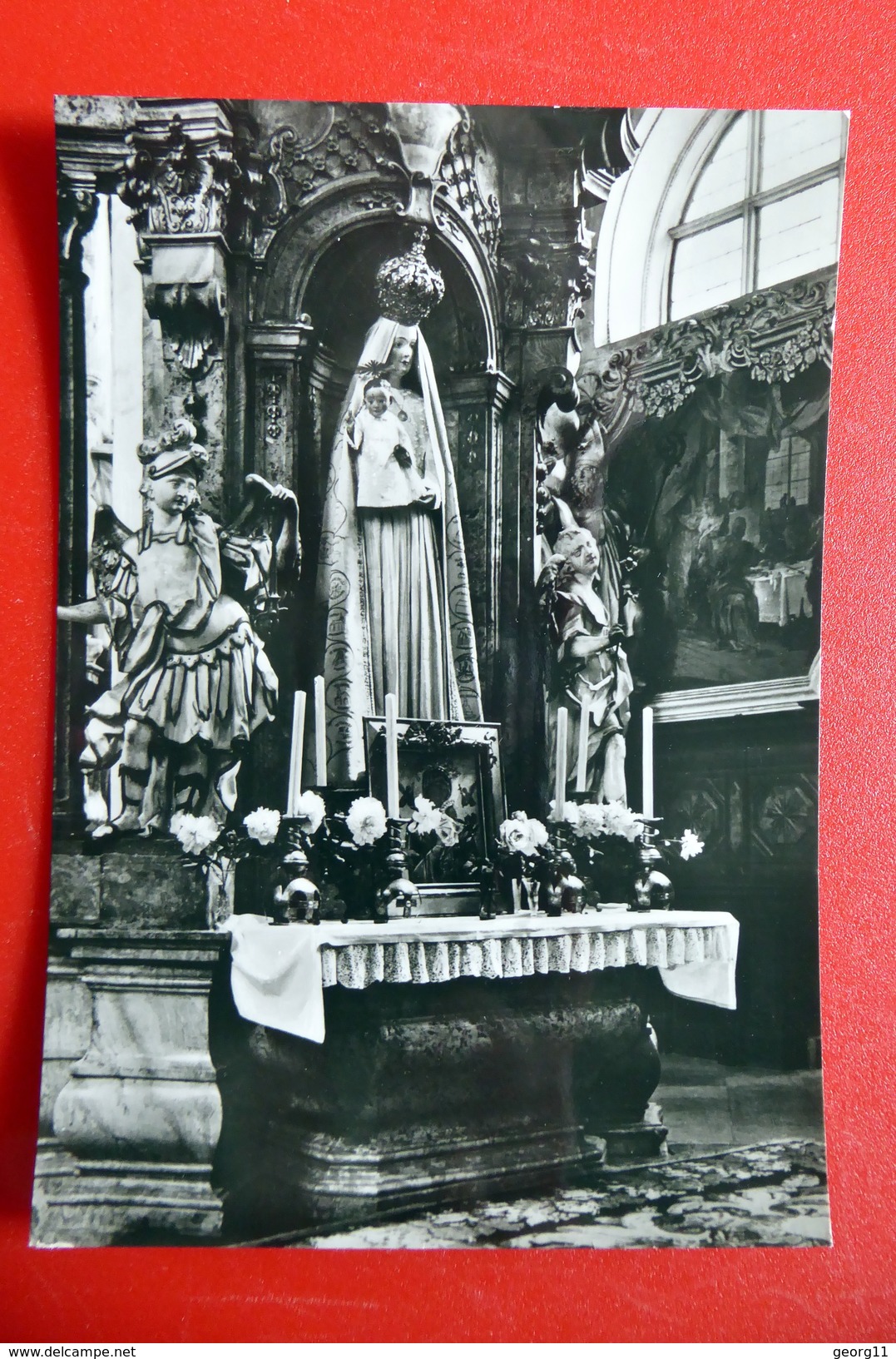 Kloster Neuzelle - Altar Kirche - Echtfoto - Niederlausitz Abtei Zisterzienser Bistum Görlitz DDR 1987  Marienaltar - Neuzelle