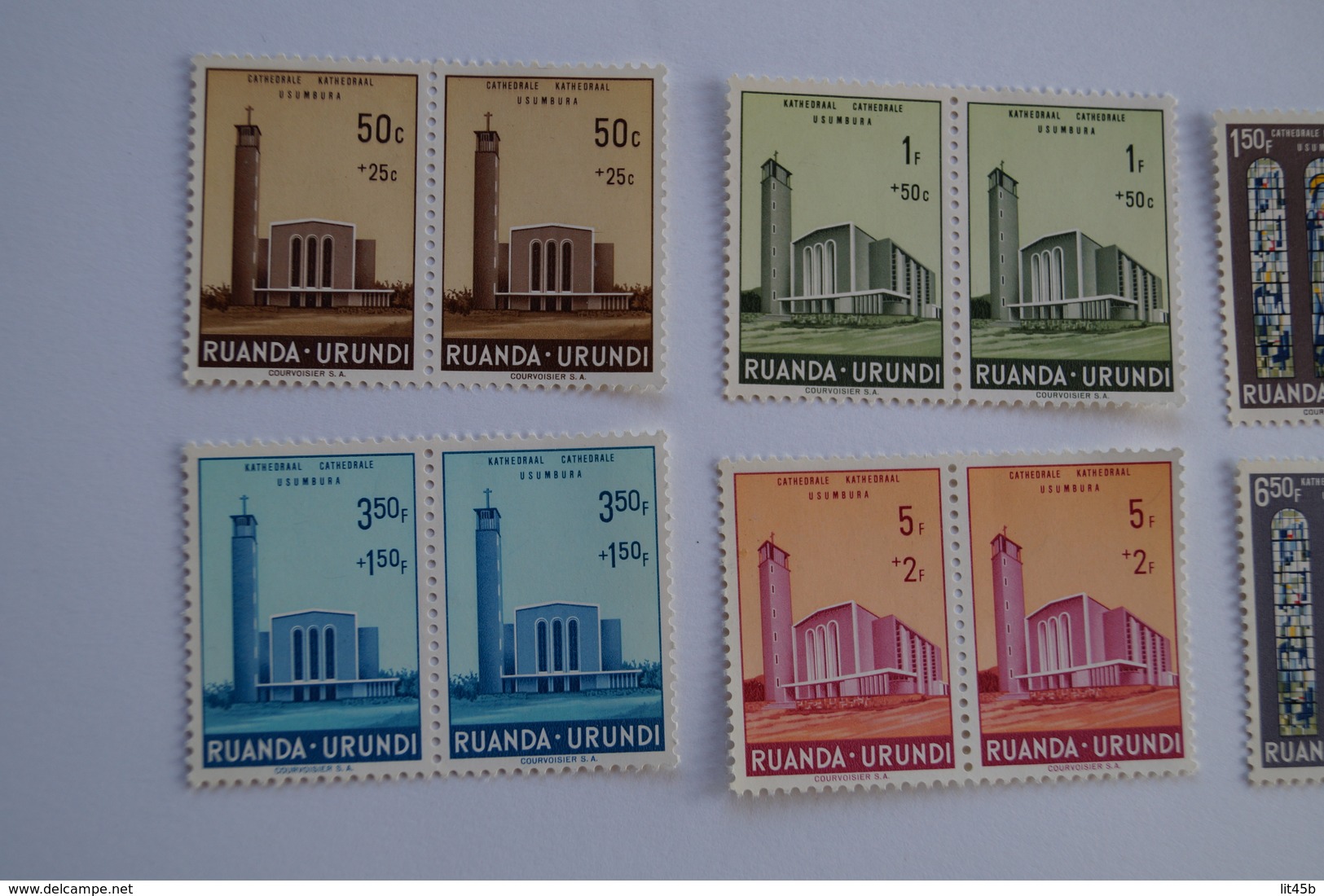 6 Paires De Timbres,Ruanda - Urundi,neuf,Courvoisier,Usumbura,très Beaux Timbres,pour Collection - Neufs