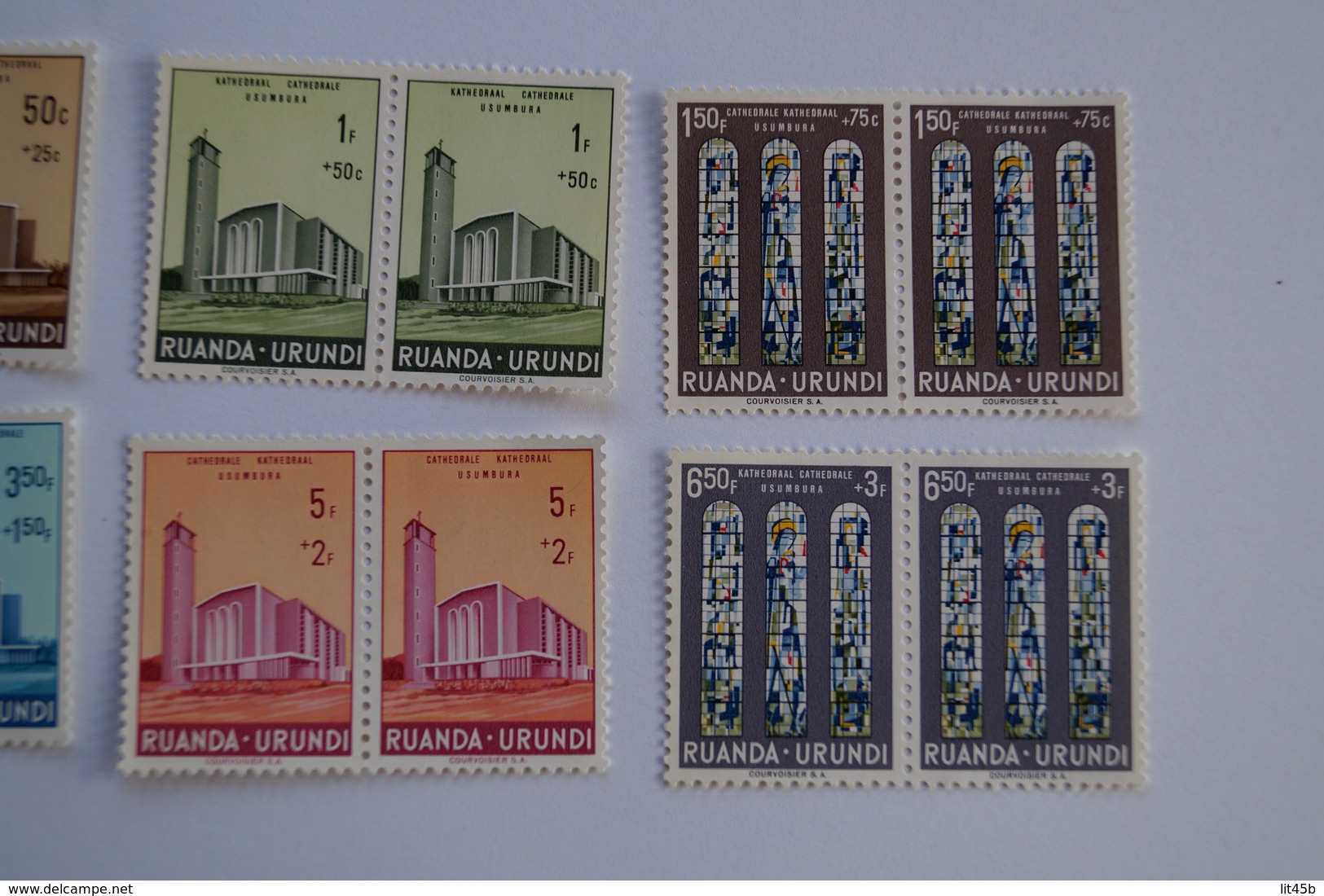 6 Paires De Timbres,Ruanda - Urundi,neuf,Courvoisier,Usumbura,très Beaux Timbres,pour Collection - Neufs