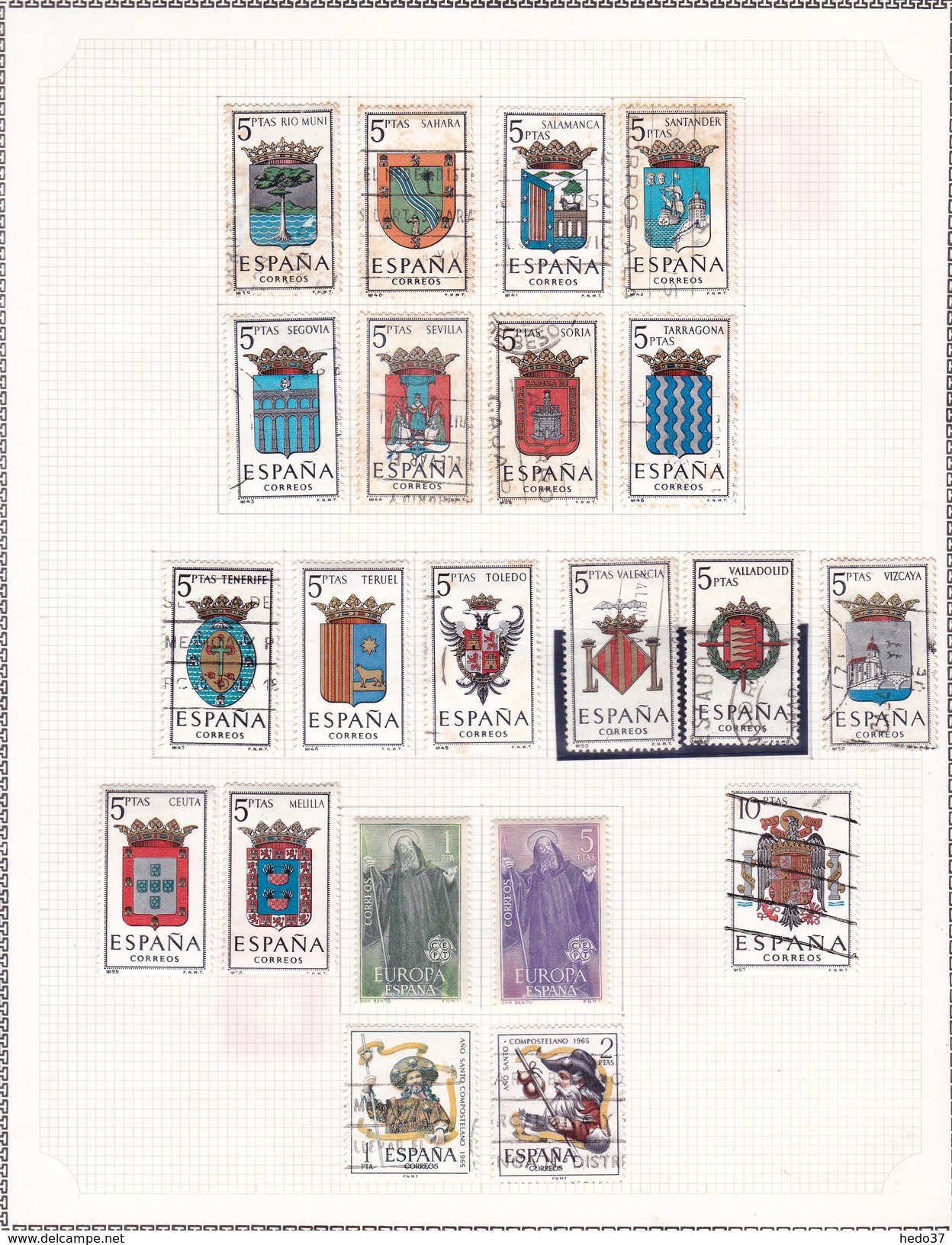 Espagne - Collection Vendue Page Par Page - Timbres Oblitérés / Neufs * - B/TB - Collections