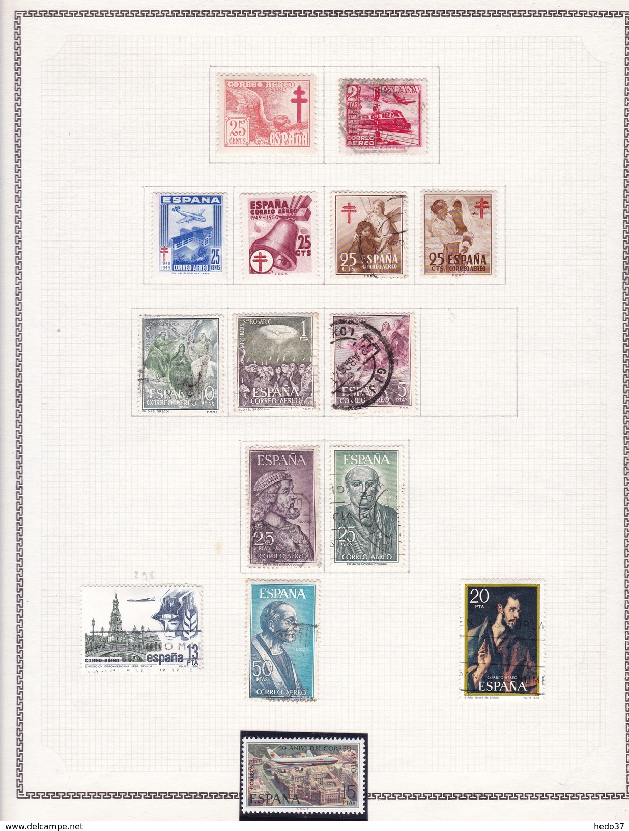 Espagne - Collection Vendue Page Par Page - Timbres Oblitérés / Neufs * - B/TB - Colecciones