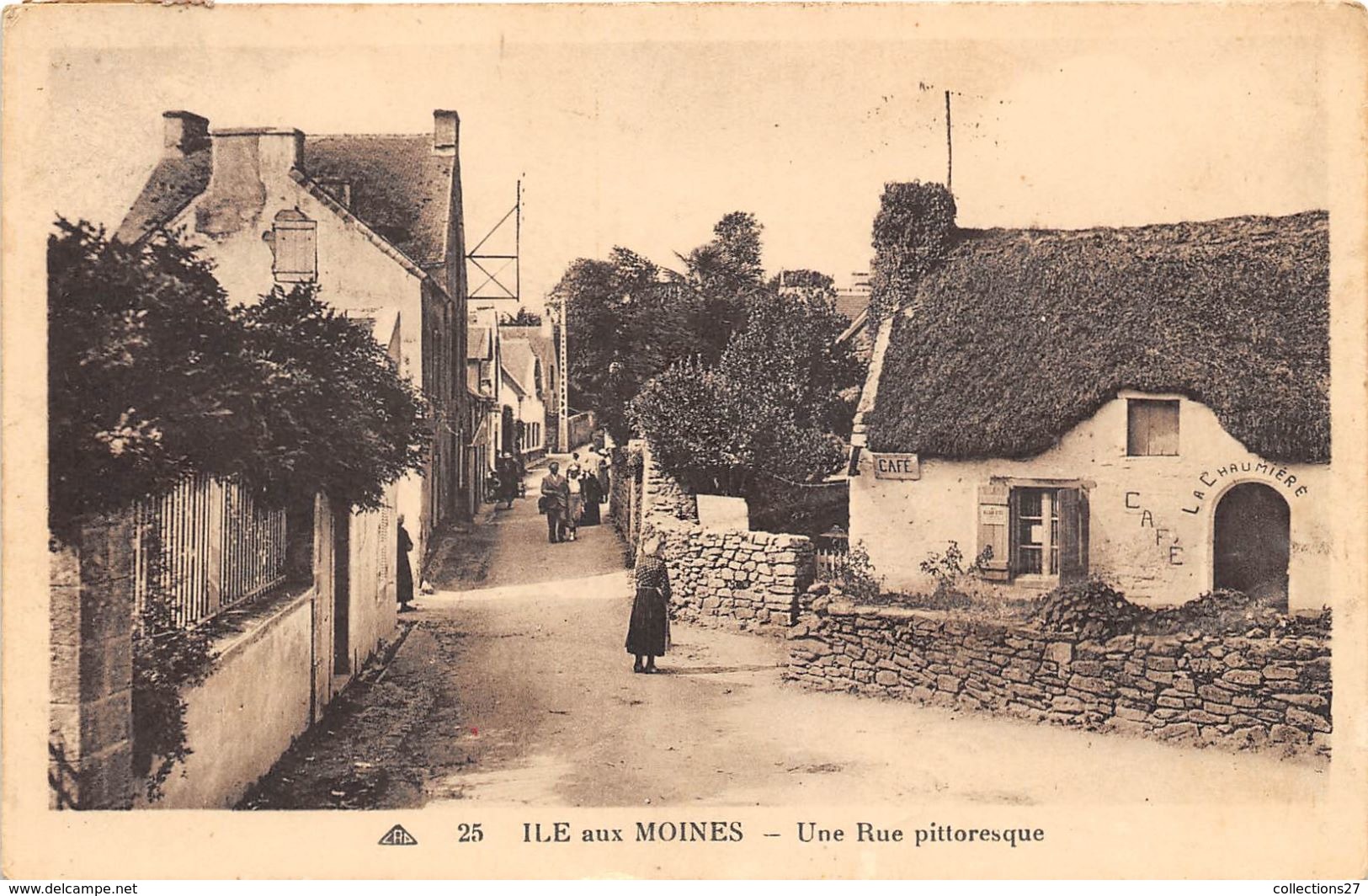 56-ILE-AUX-MOINES- UNE RUE PITTORESQUE - Ile Aux Moines