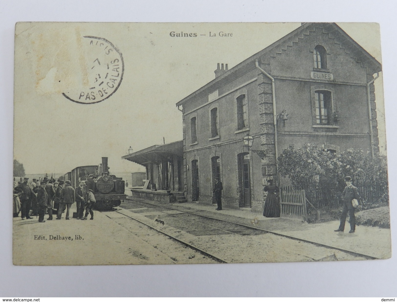 Guines - La Gare - Edit. Delhaye, Lib, - Guines