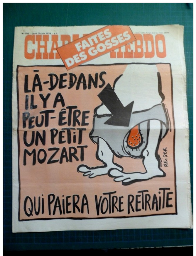 Charlie Hebdo N°398 1978 - Bon état - Faites Des Gosses - 1950 - Heute