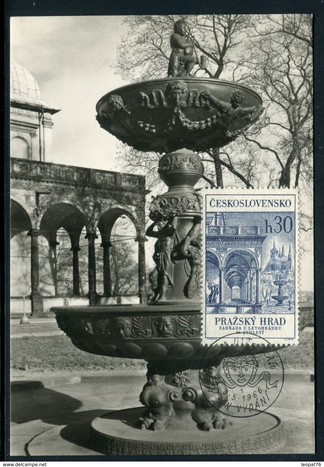 Tchécoslovaquie - Carte Maximum 1966 - Prague ,fontaine - Briefe U. Dokumente