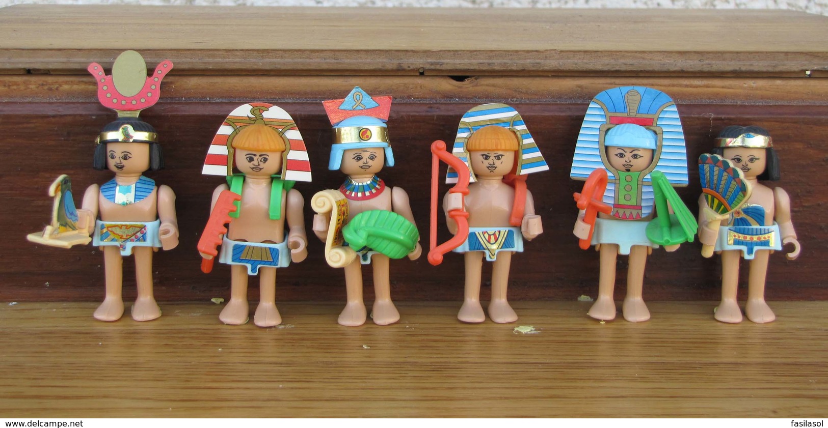 Kinder 1996 : Série Complète Les Egyptiens  Avec 1 BPZ (6 Figurines) - Komplettsets