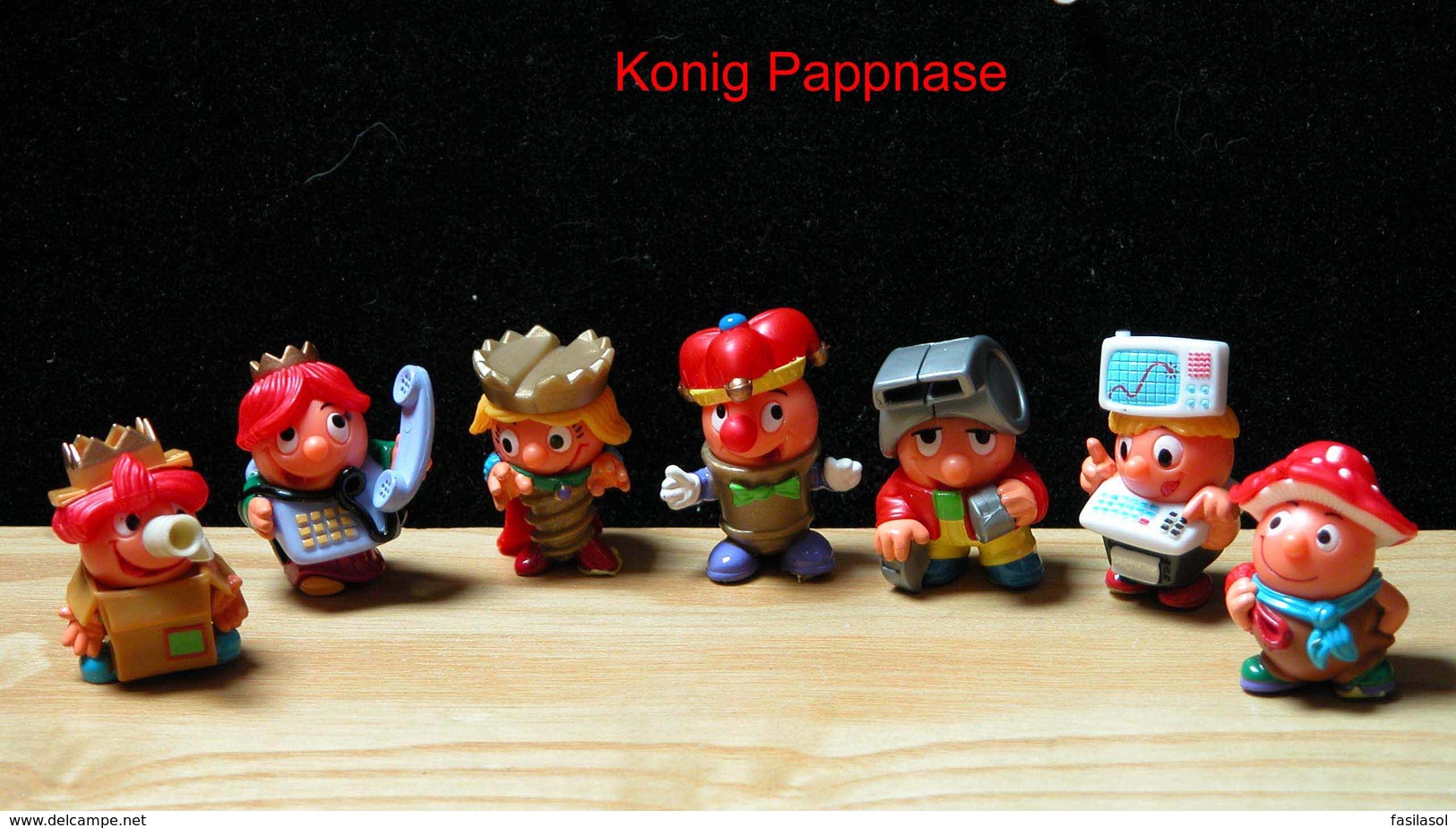 Kinder 1999 : Série Allemande : Kônig Pappnase Und Sein Hofstaat Avec 1 BPZ (8 Figurines) - Lots