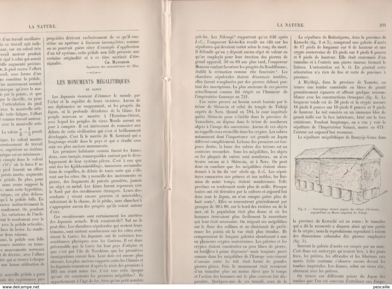 LA NATURE 1898 - BICYCLETTE - JAPON MEGALITHES - MUSEUM D'HISTOIRE NATURELLE - EXHIBITIONS FORAINES - AMPOULE ELECTRIQUE - 1850 - 1899