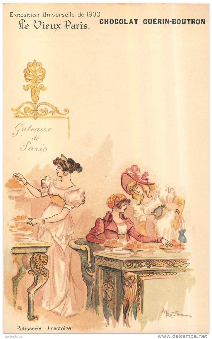 ILLUSTRATEUR  ROBIDA  LE VIEUX PARIS CHOCOLAT GUERIN BOUTRON  PATISSERIE DIRECTOIRE - Robida